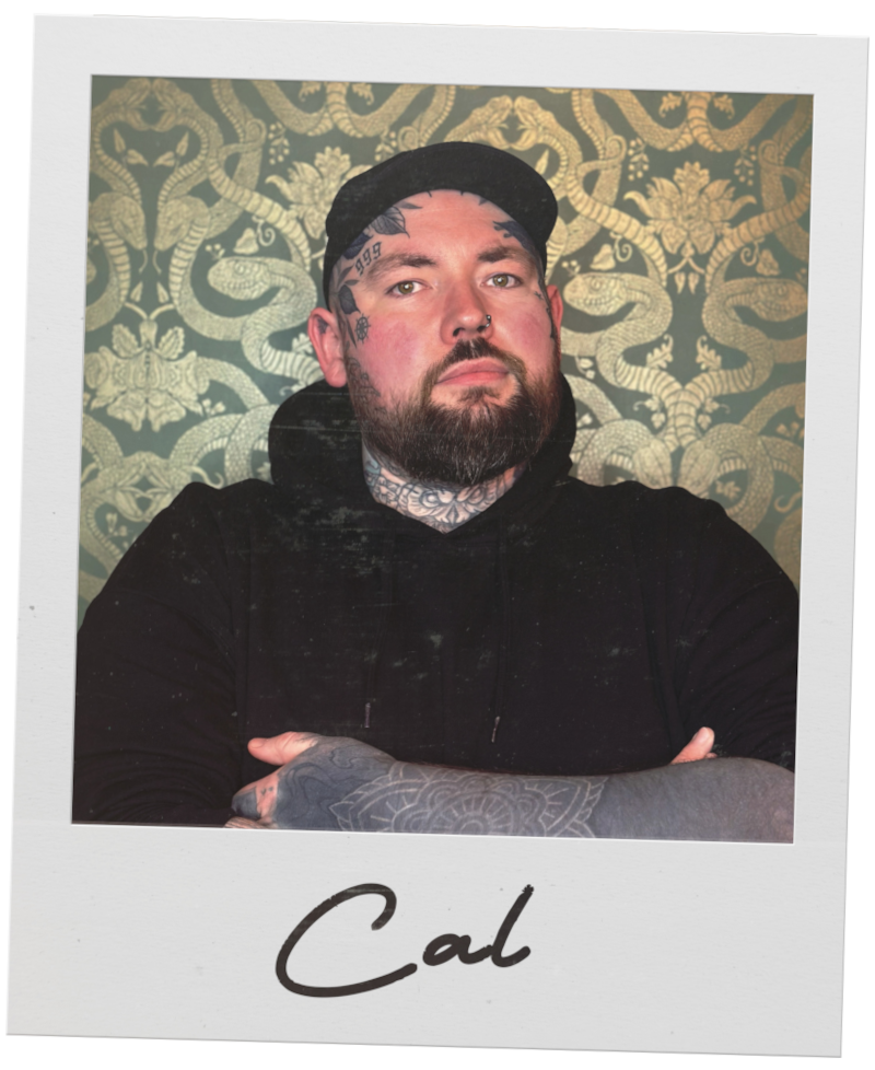 Polaroid photo of tattoo artist Cal