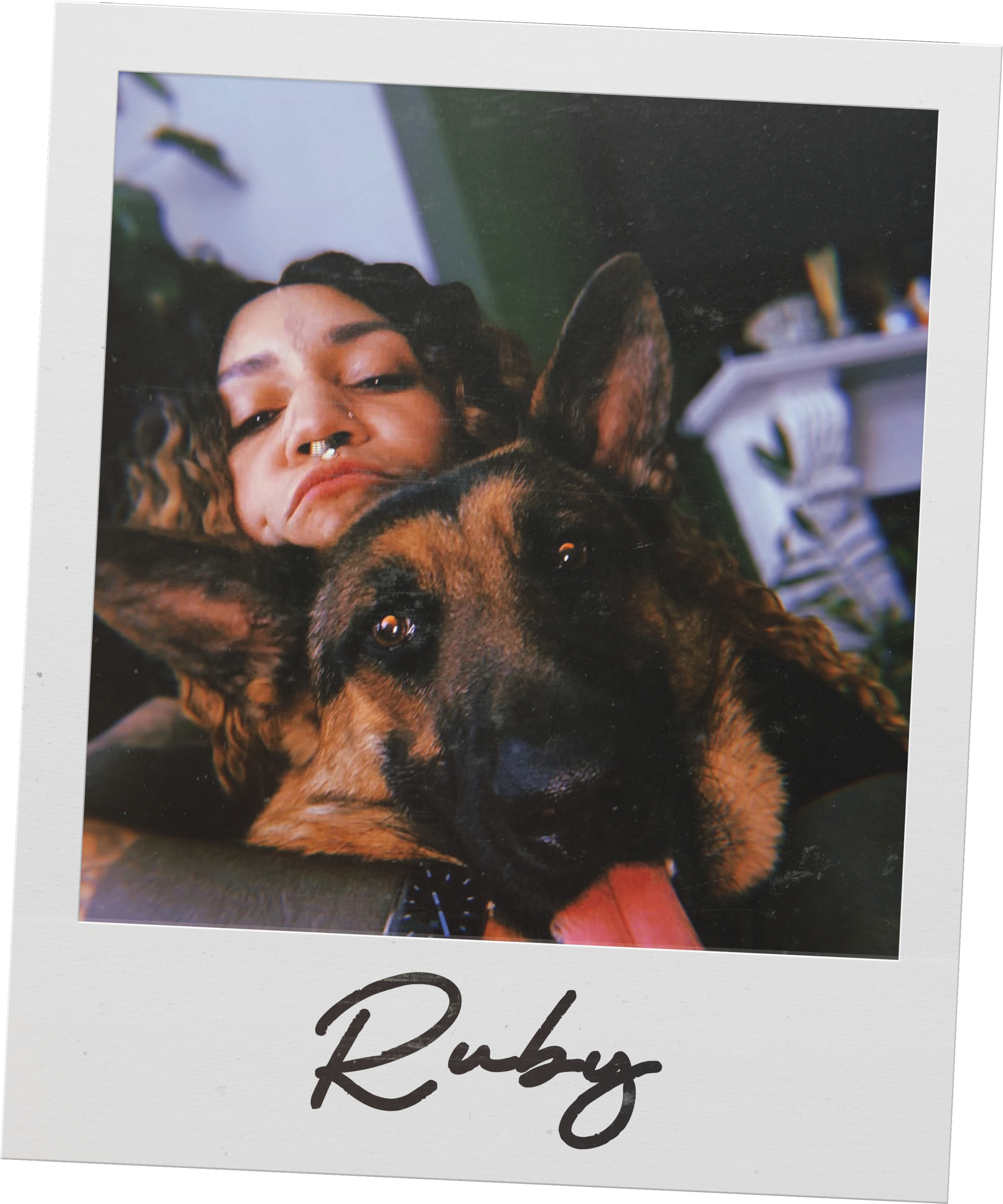 Polaroid photo of tattoo artist Ruby