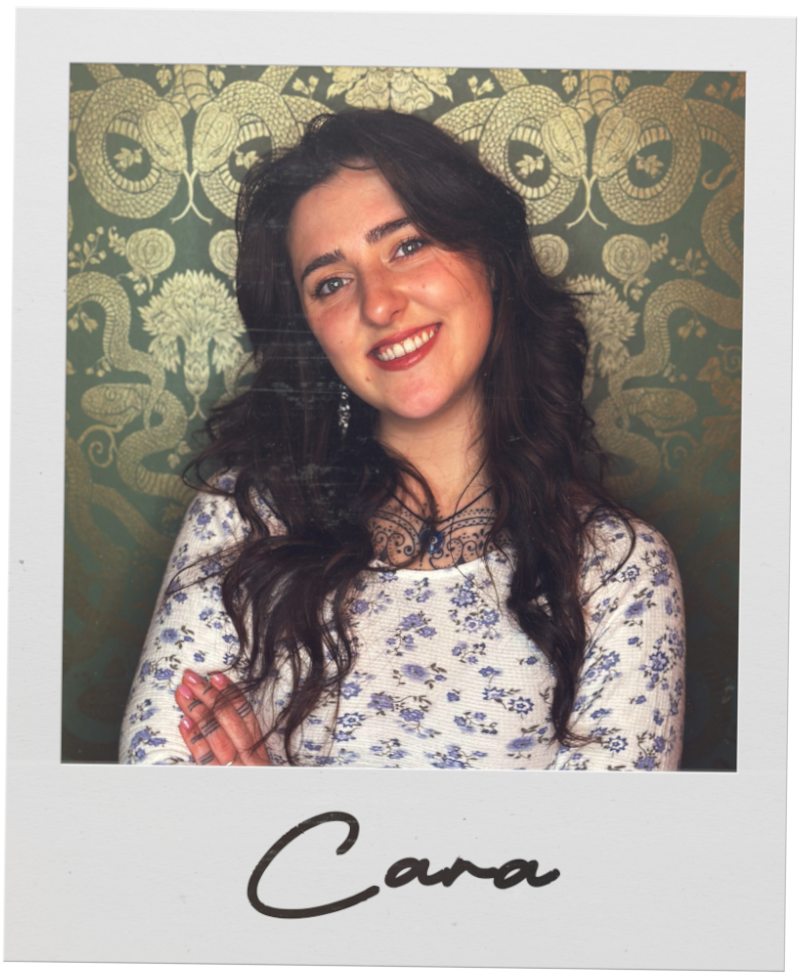 Polaroid photo of tattoo artist Cara
