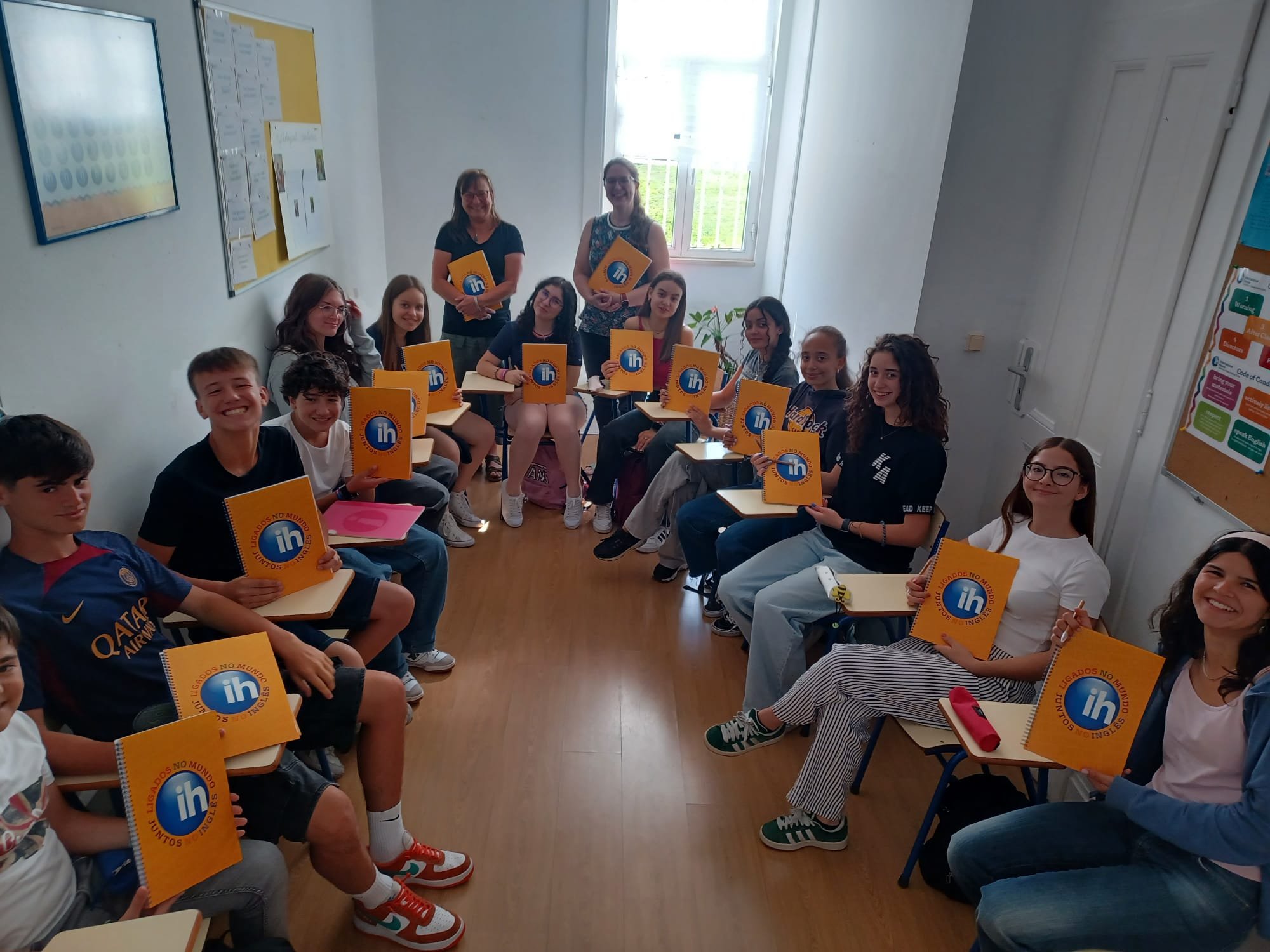 leiria students in summer school at IH Coimbra OSC