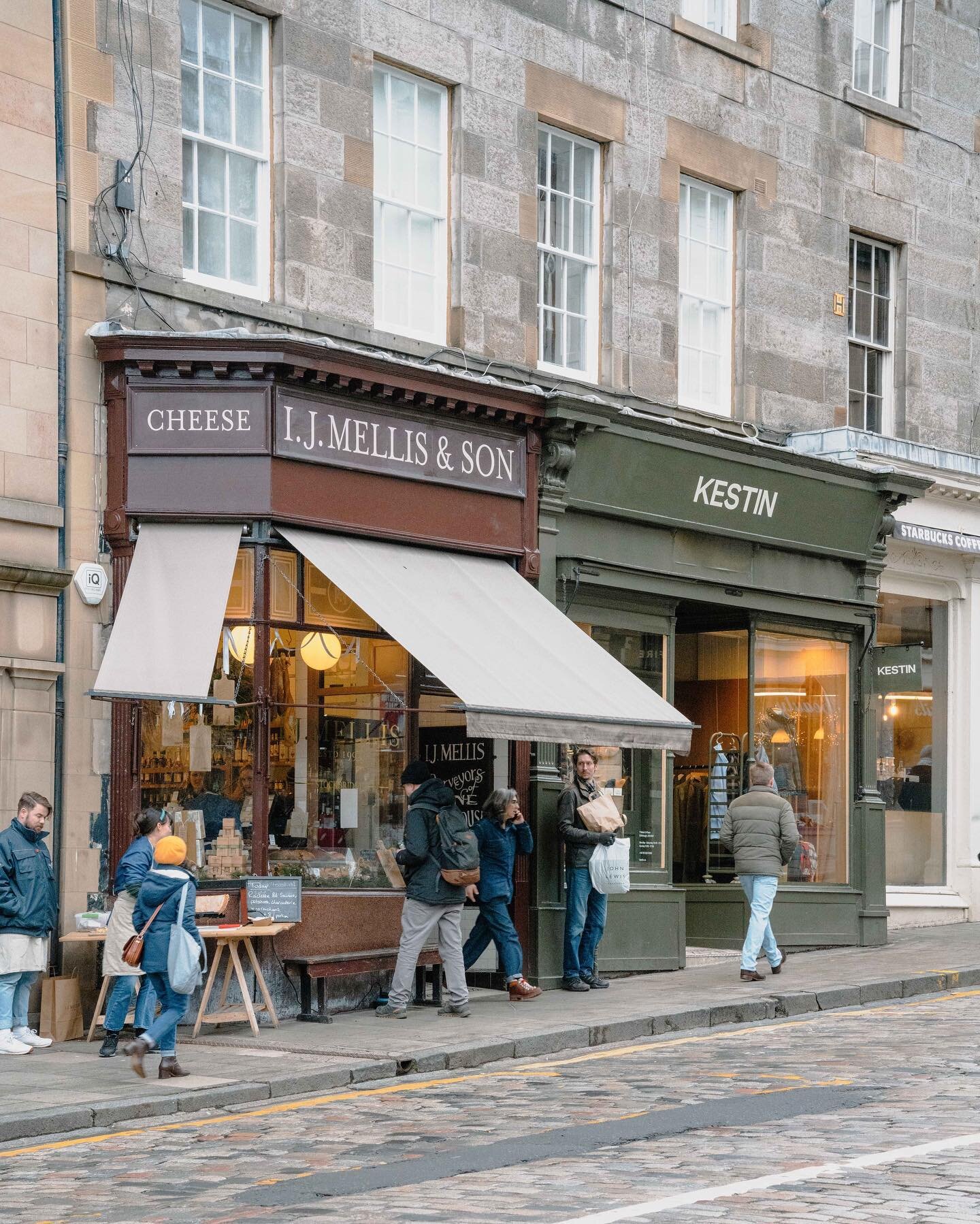 These two gorgeous shops sit on one of Edinburgh&rsquo;s loveliest streets (Kerr St.) It was so alive and bustling just before New Year&rsquo;s Eve. After all no party is complete without the cheese course.