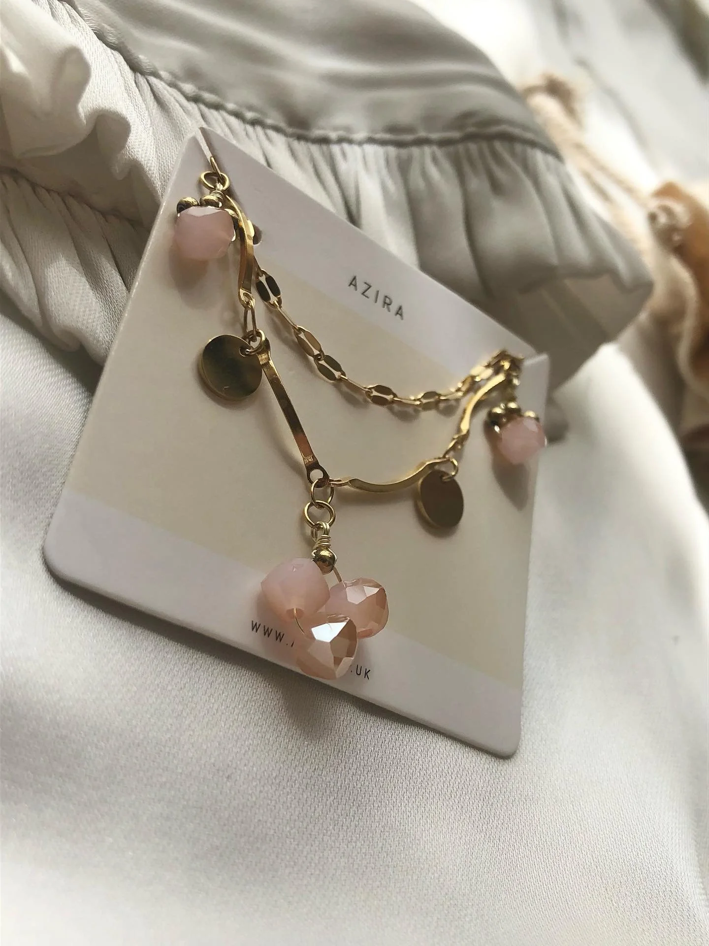 New Arrival 🤍Soft Pink 70s Bracelet 

www.azira.co.uk