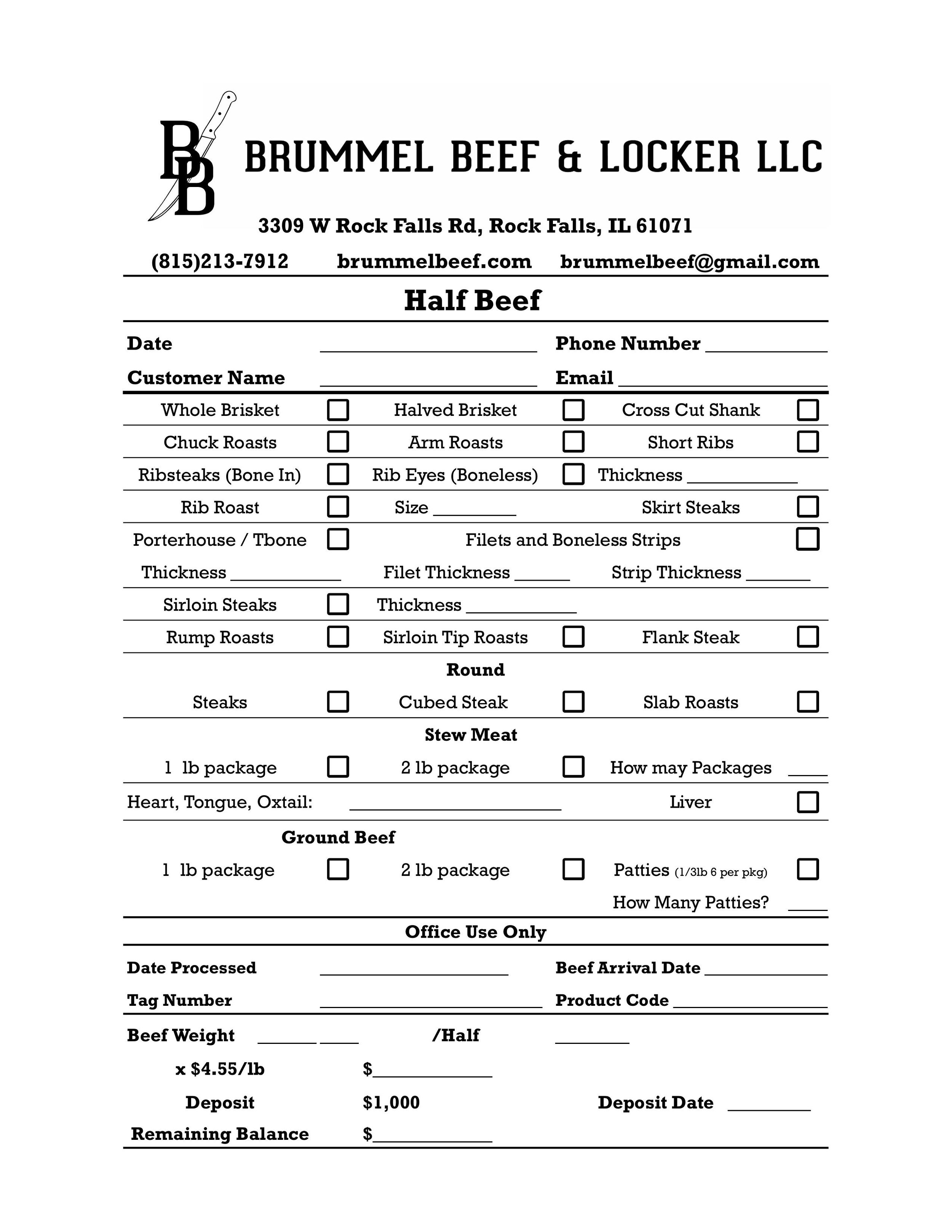 Half Beef
