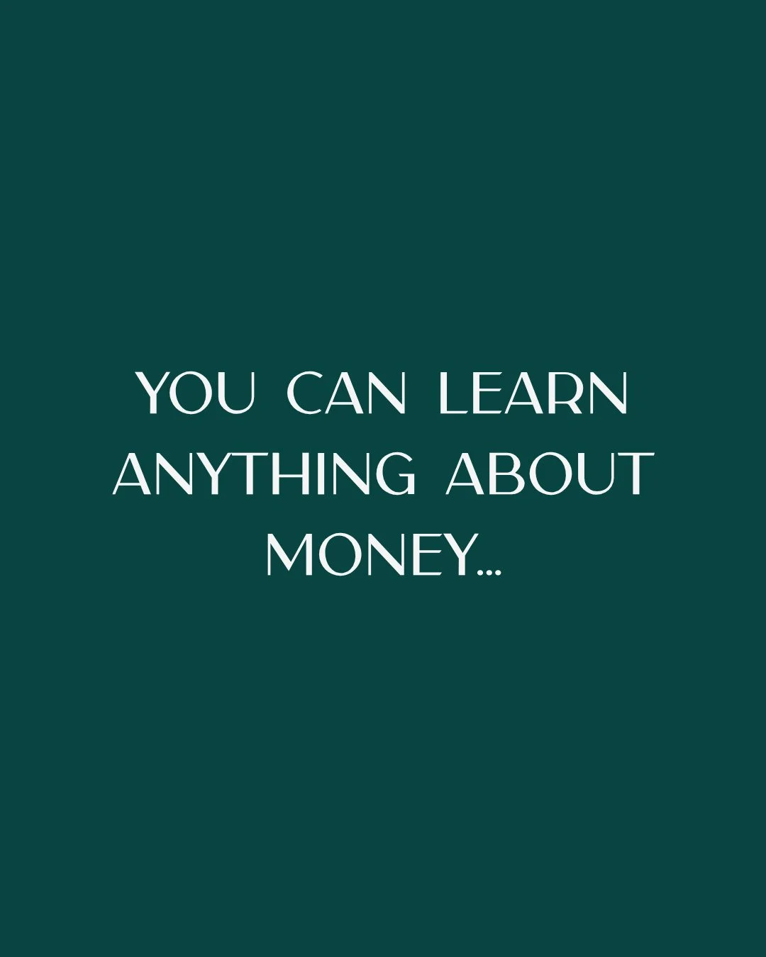 Anyone can learn about money and investments, right? You can google how to budget, or ask ChatGPT. ⁠
⁠
You can research what a stock is, what an IRA is, what are tax brackets. ⁠
⁠
There's a million resources out there. You can research and learn abou