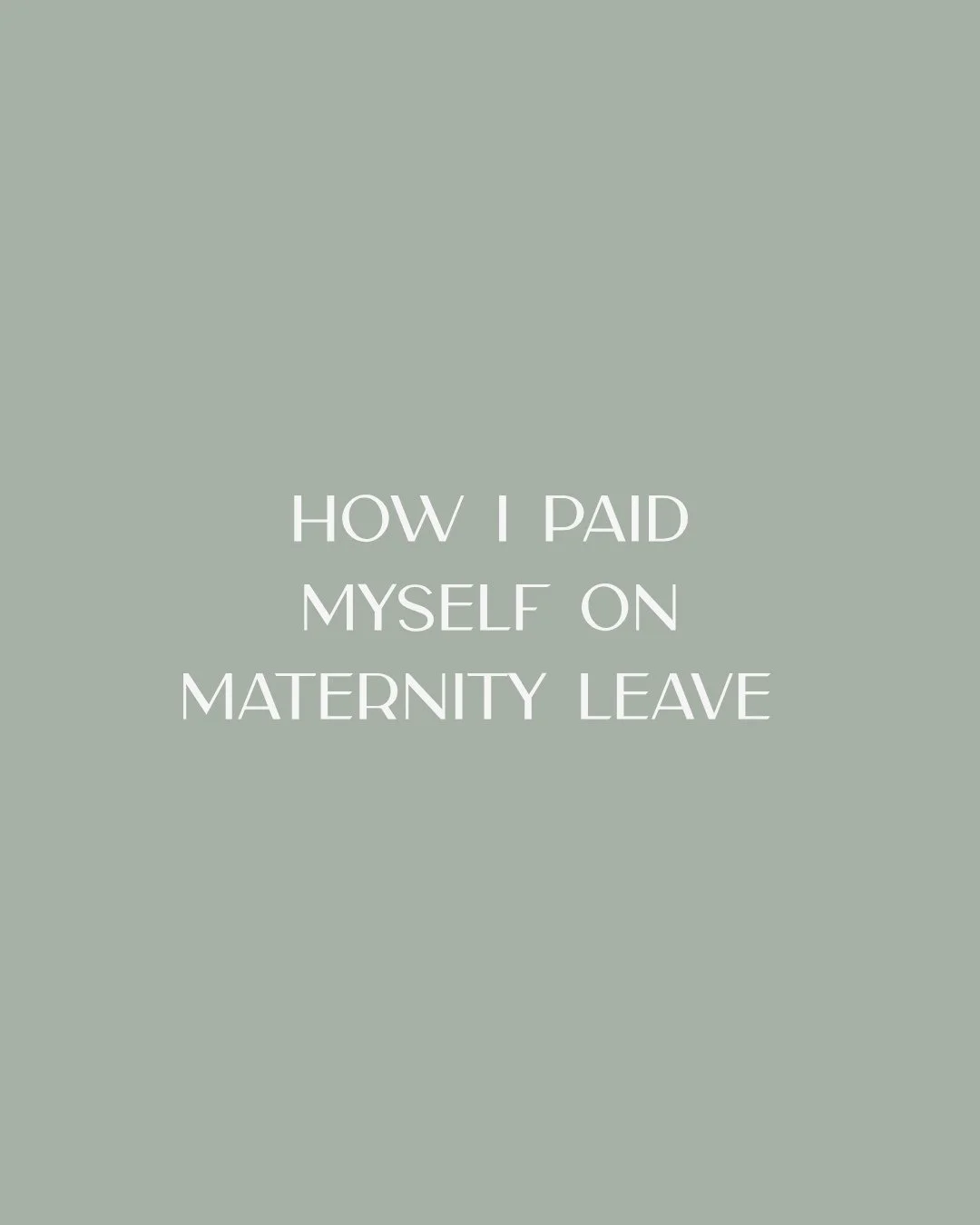 Paid maternity leave was my financial goal, and I hit it.⁠
⁠
Not because I followed some generic checklist. Not because I had it all figured out from the start. But because I built a financial plan around my life and what mattered most to me, and the