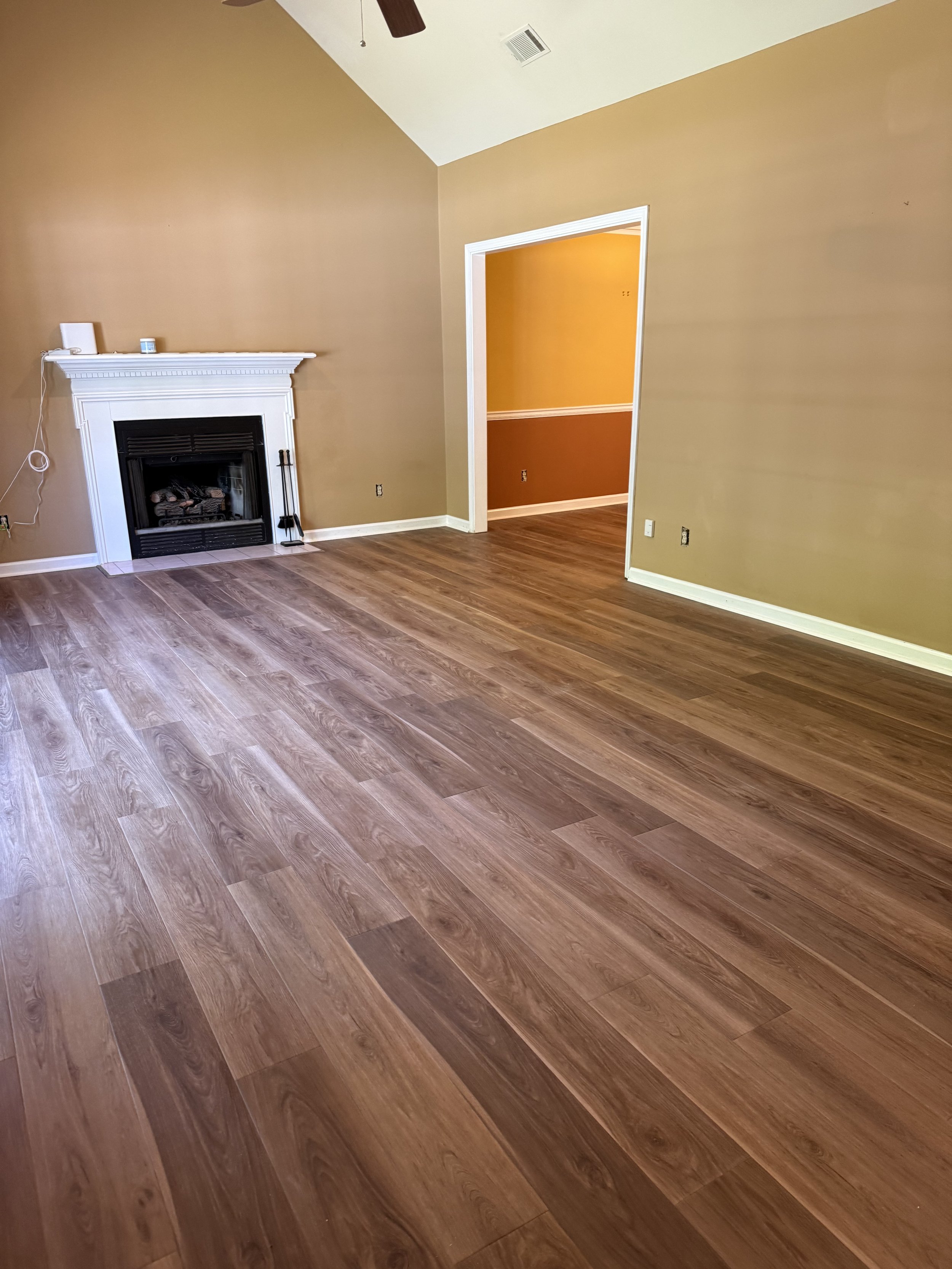 LVP install throughout the house. Durability and affordability. A Win Win for the home owner.