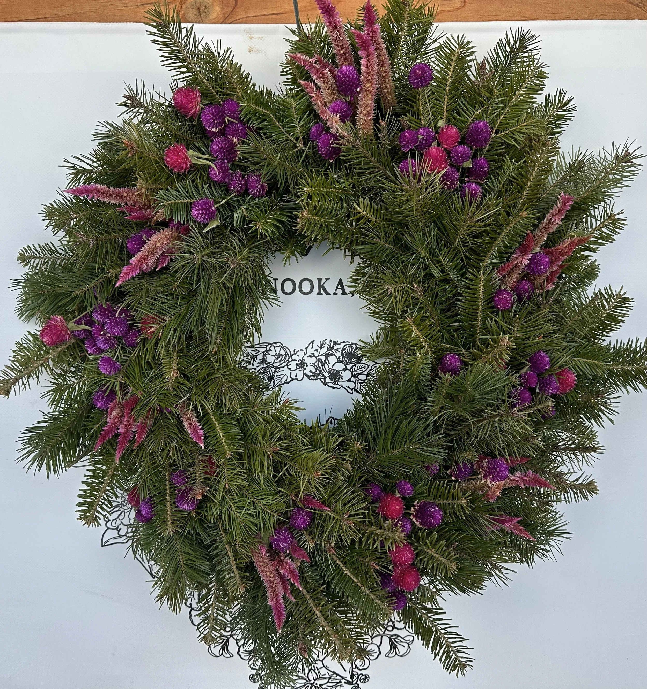 Raspberry Rush Wreath