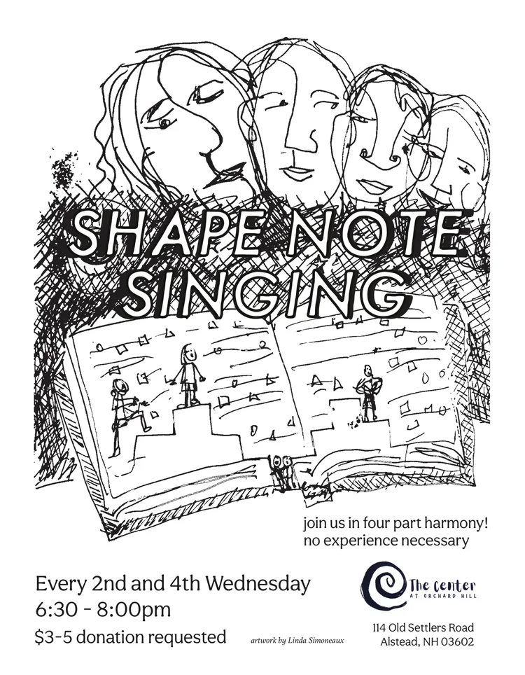 Shape Note Singing — The Center at Orchard Hill