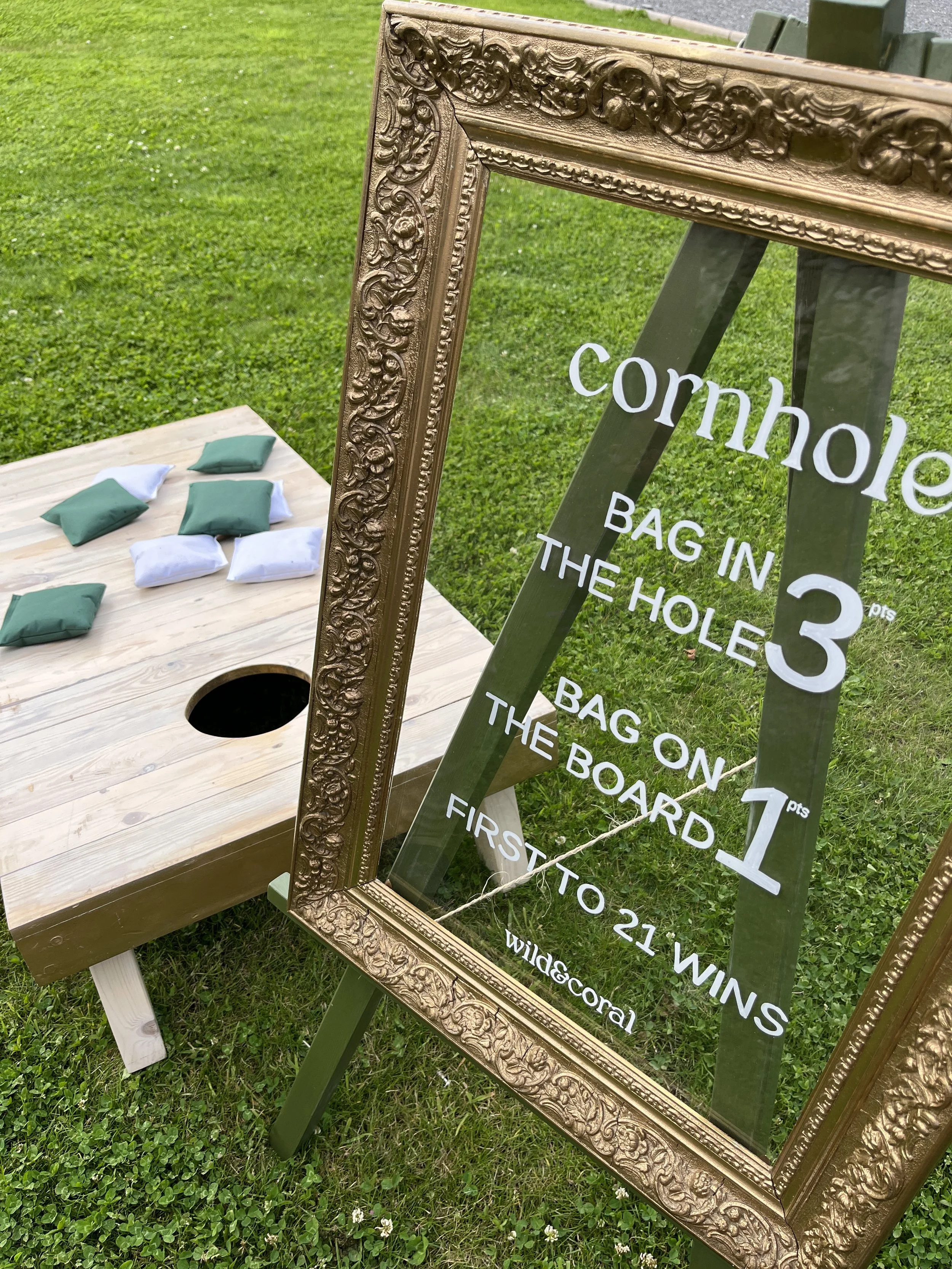 traditional wooden lawn games