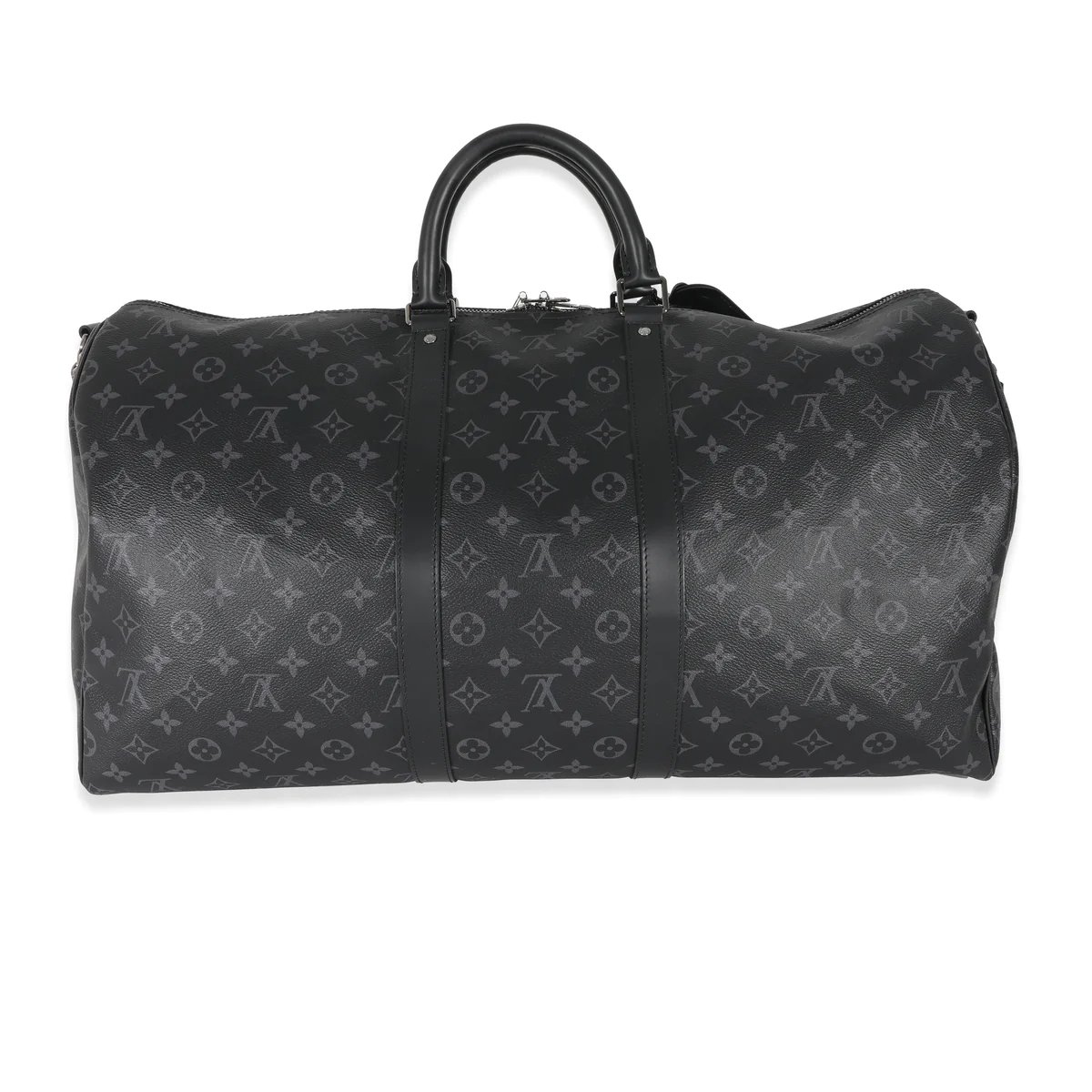 Louis Vuitton Keepall Bandouliere 55 Sunrise Monogram Eclipse  Black/Grey/Multi in Coated Canvas with Silver-tone - US