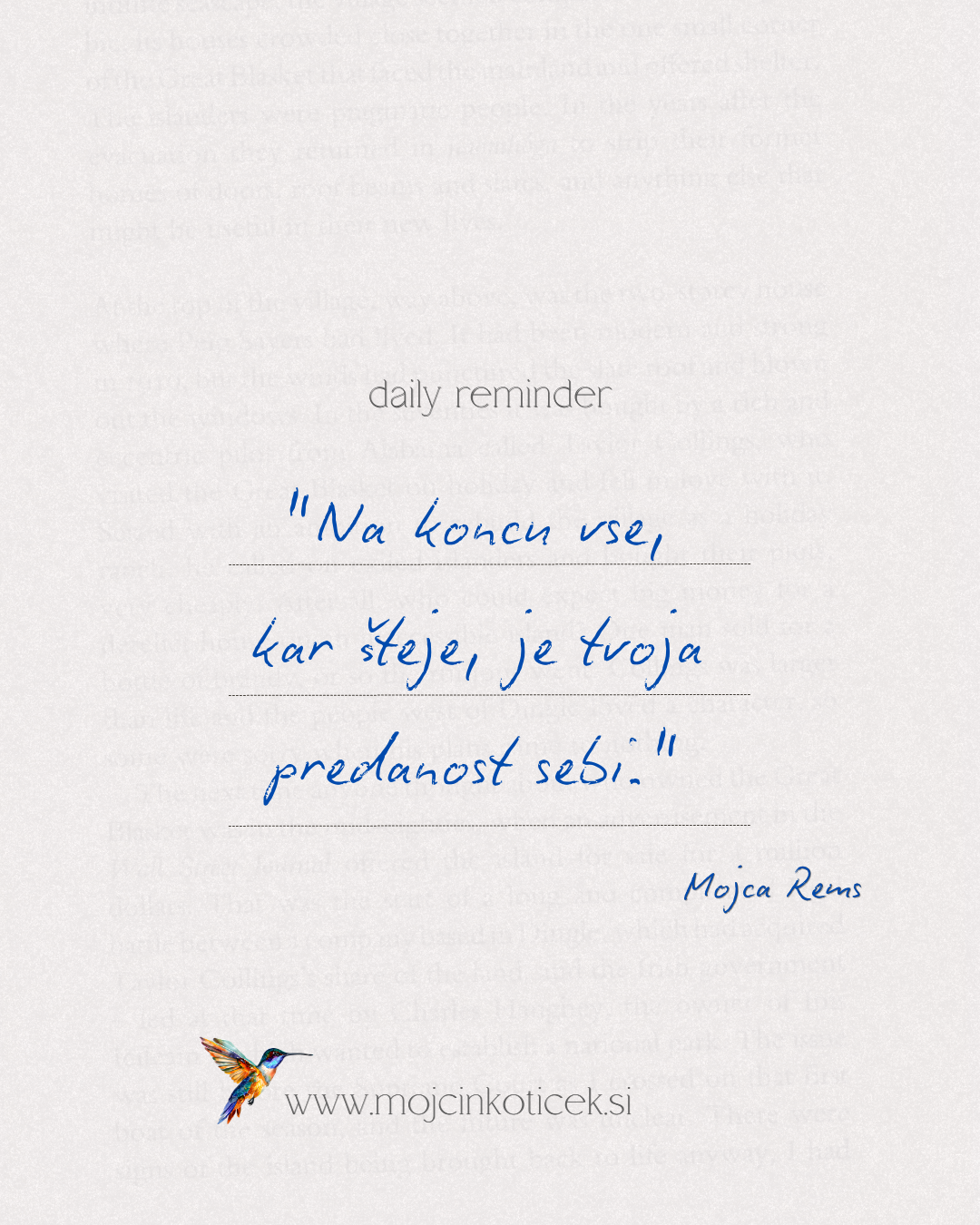 Vse, kar šteje, je predanost SEBI.