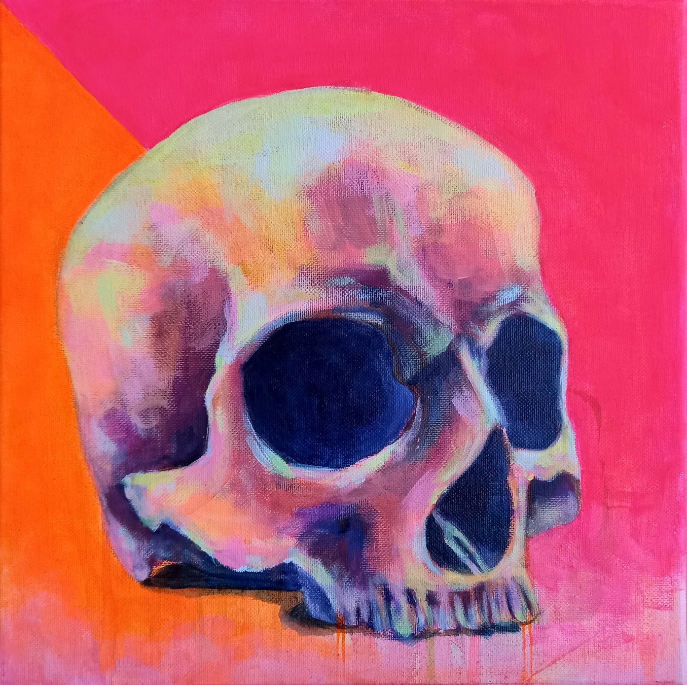 neon skull