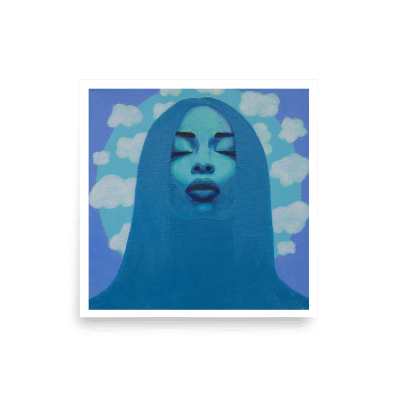 head in the clouds print