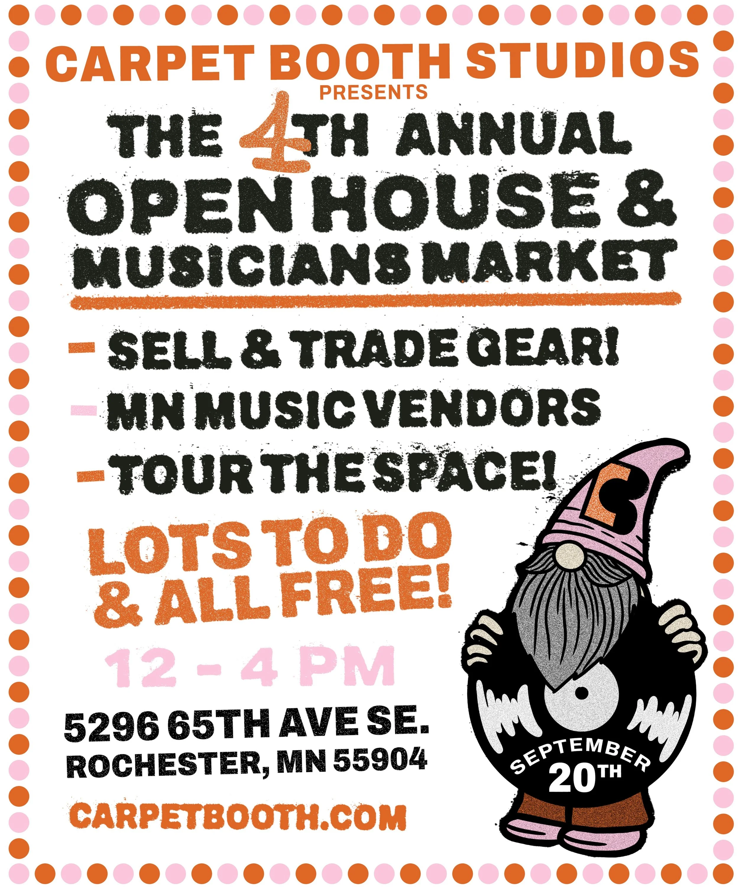 ‼️SAVE THE DATE! TELL YOUR FRIENDS! JOIN US AT CBS 9/20‼️

Tour the space, sell and trade gear, check out the vendors and meet a friend! 

More activities to be announced, mark your calendars! 🗓️ ✨

Poster by @riggswashere 🤩
