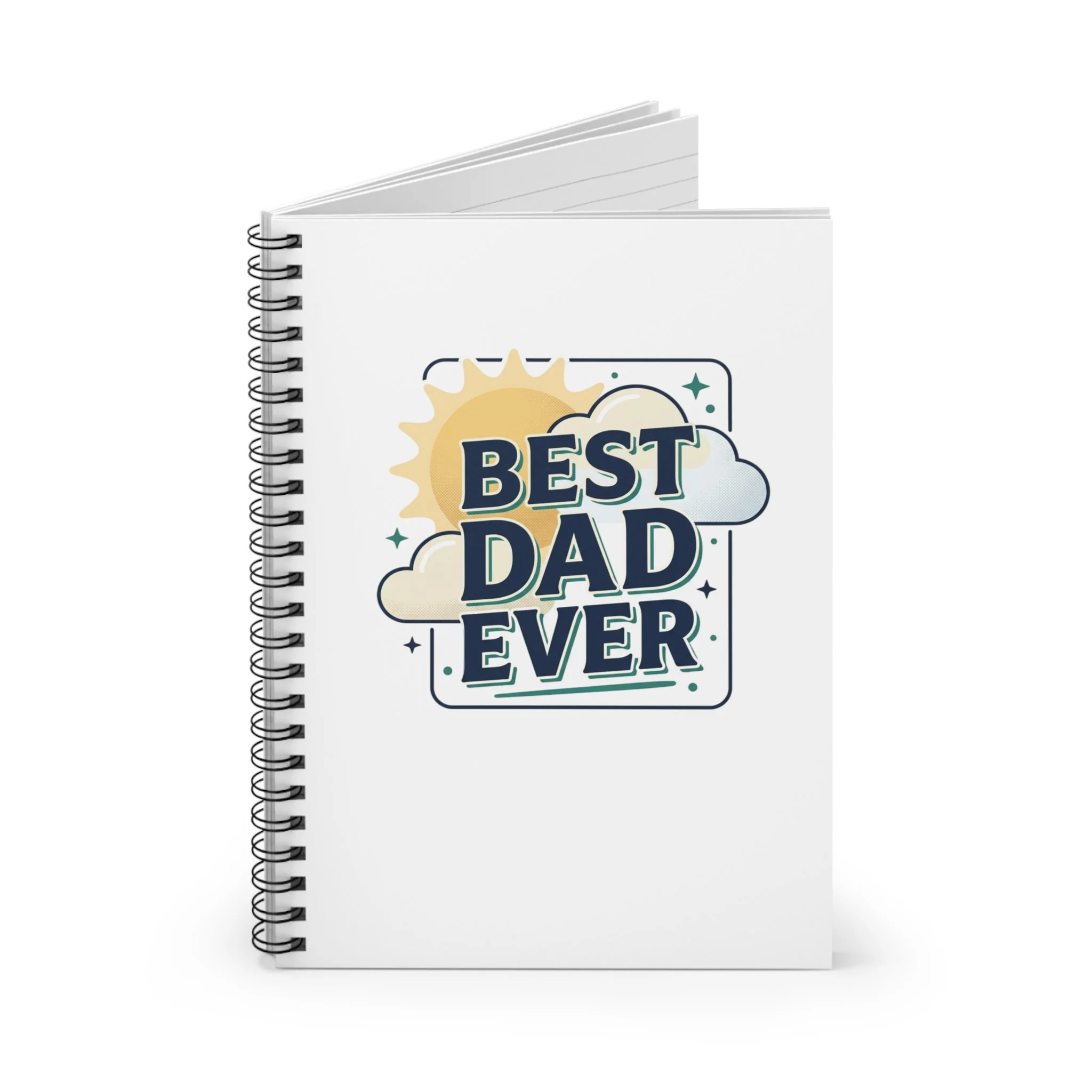 Dad Birthday Gift Father's Day Spiral Notebook - Ruled Line