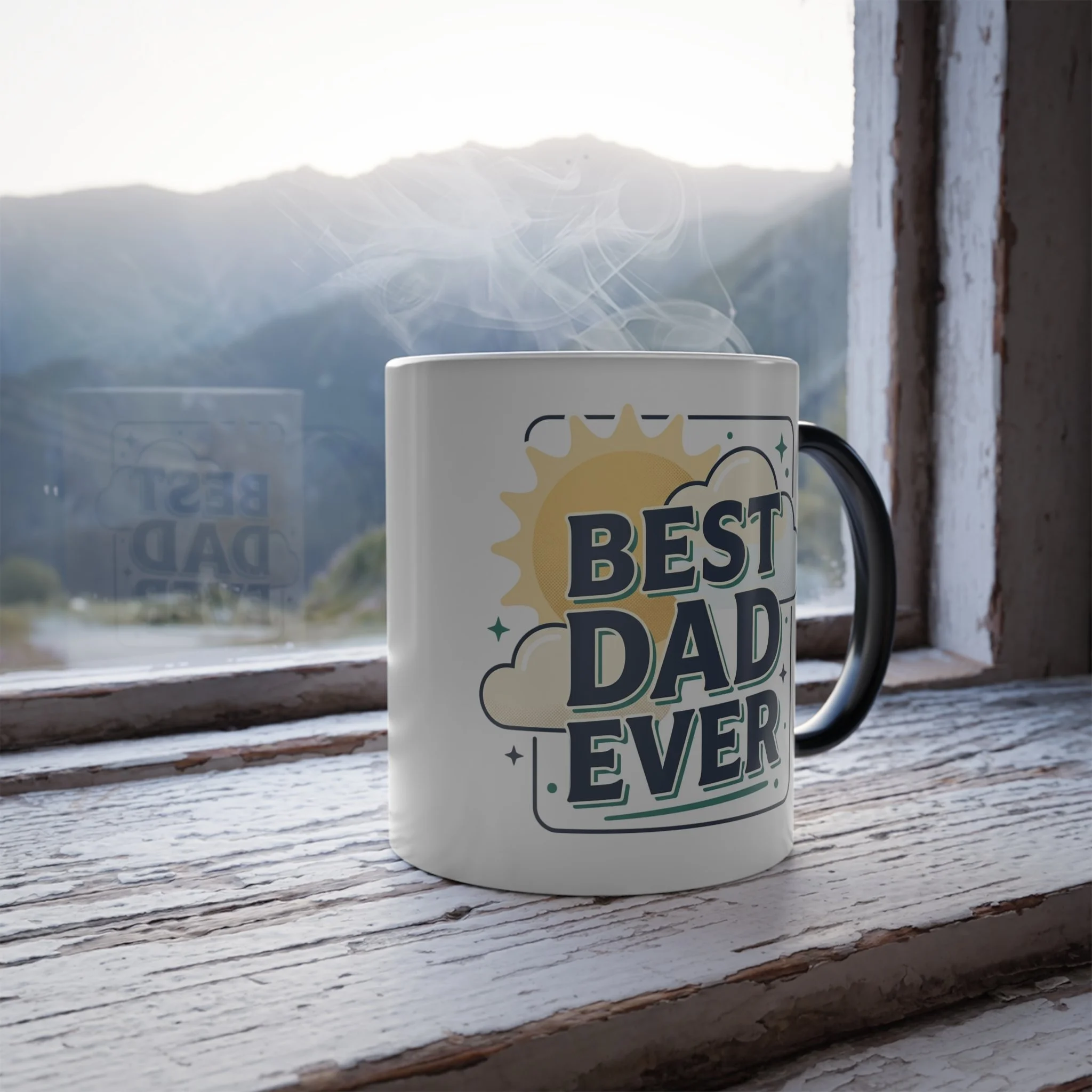 Dad Birthday Gift Father's Day Color Morphing Mug, 11oz
