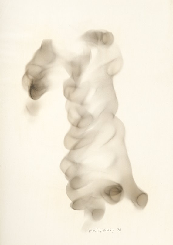 Untitled (Smokies Series), 1978. Smoke on paper. 16 x 11 inches
