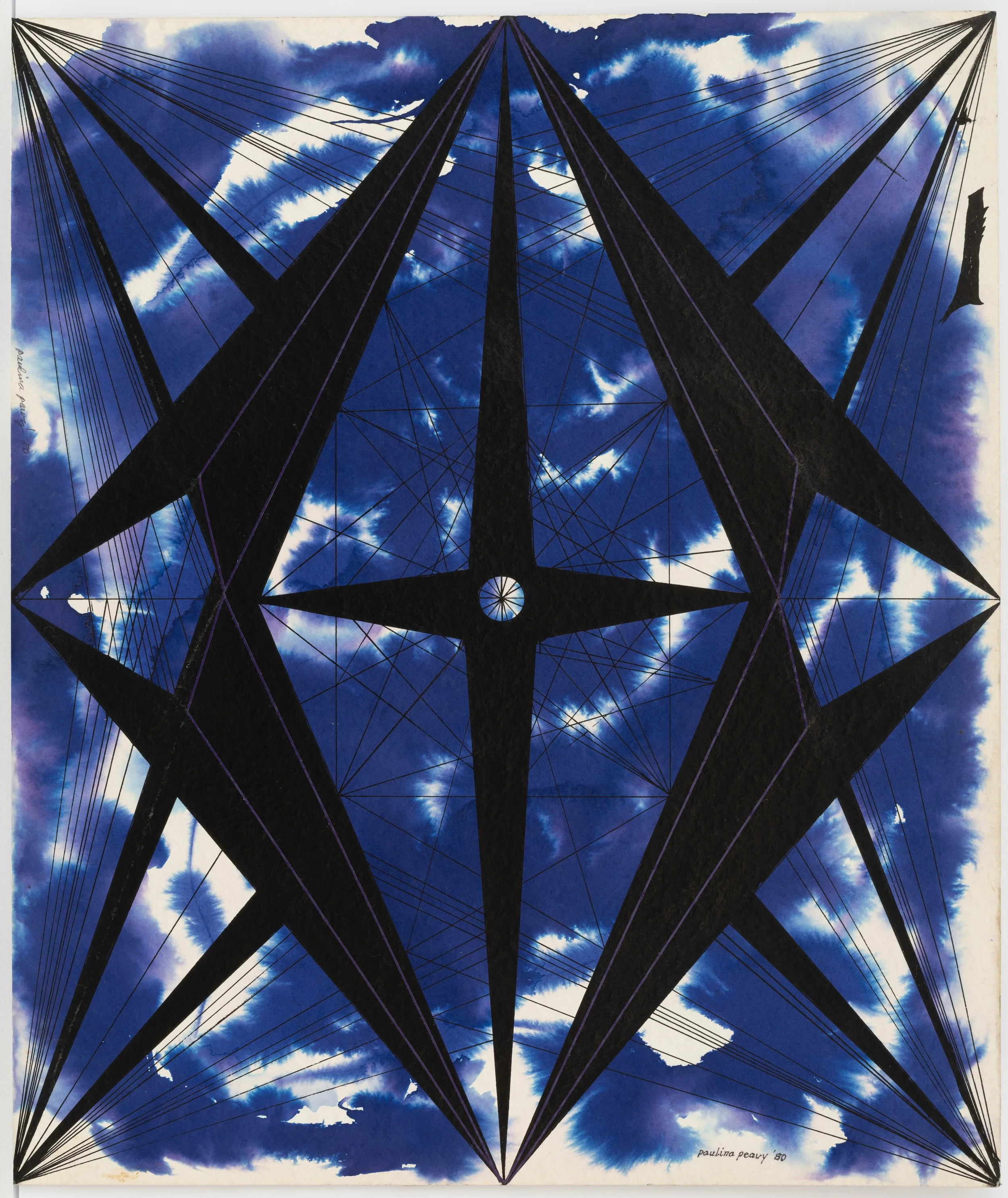 Untitled, 1980. Ink, polymer film on paper 17.75 x 15 inches