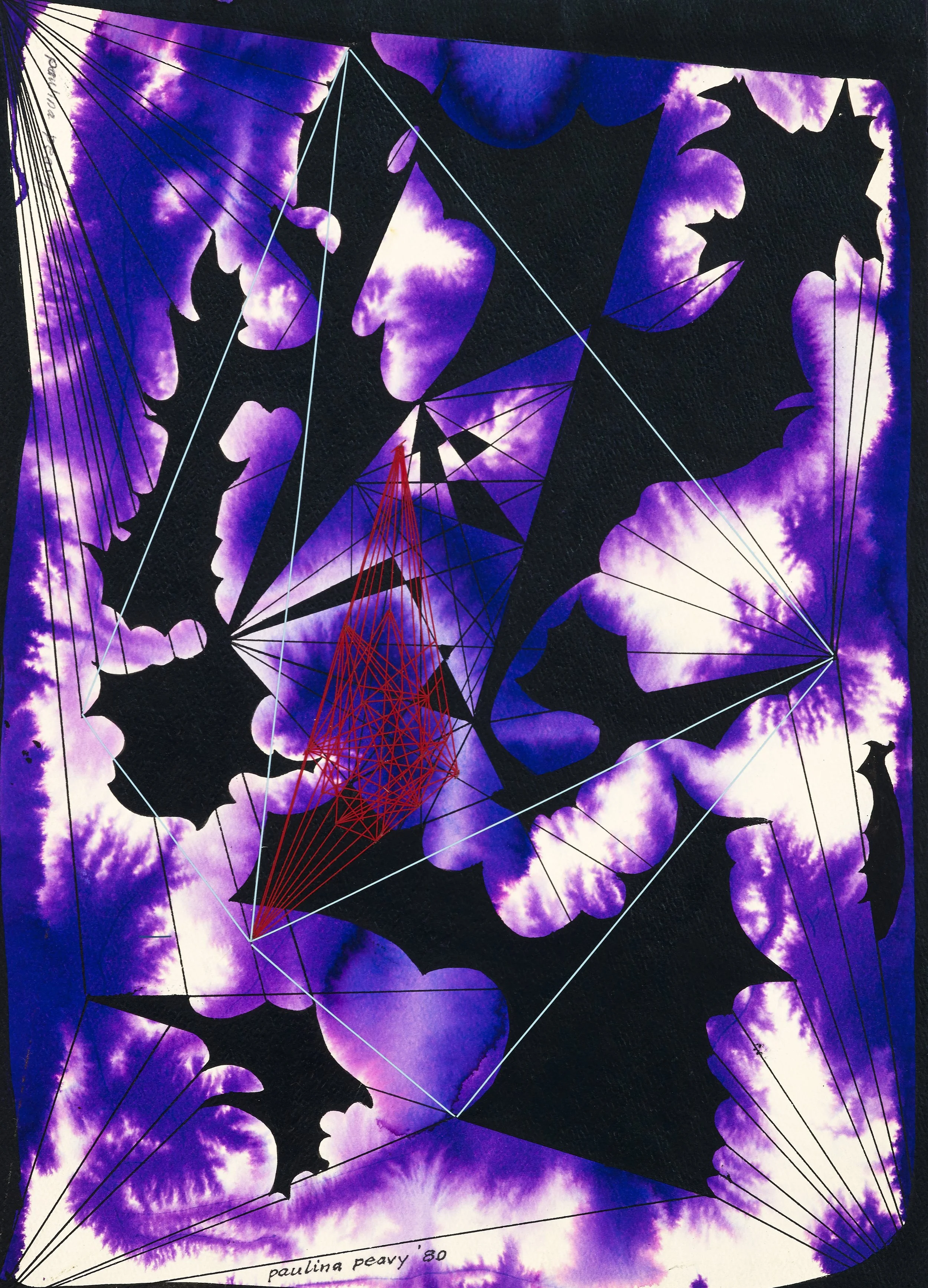 Untitled, 1980. Ink, polymer film on paper. 14 x 10 in.