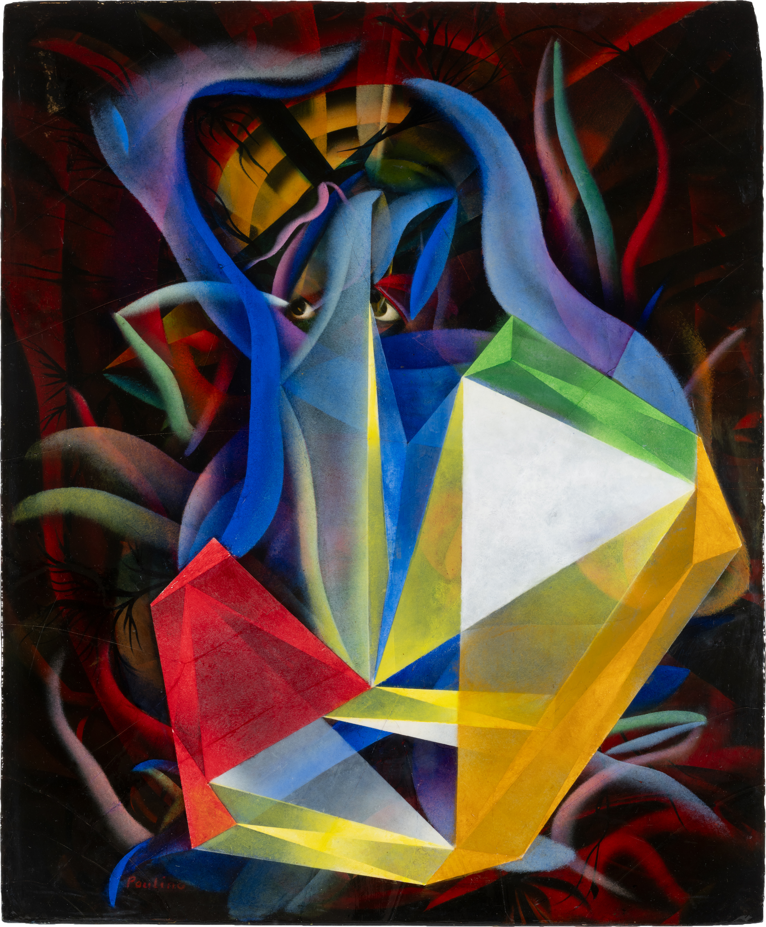 Untitled, c. 1930s-1970s. Oil and acrylic on board. 36 x 24 in.