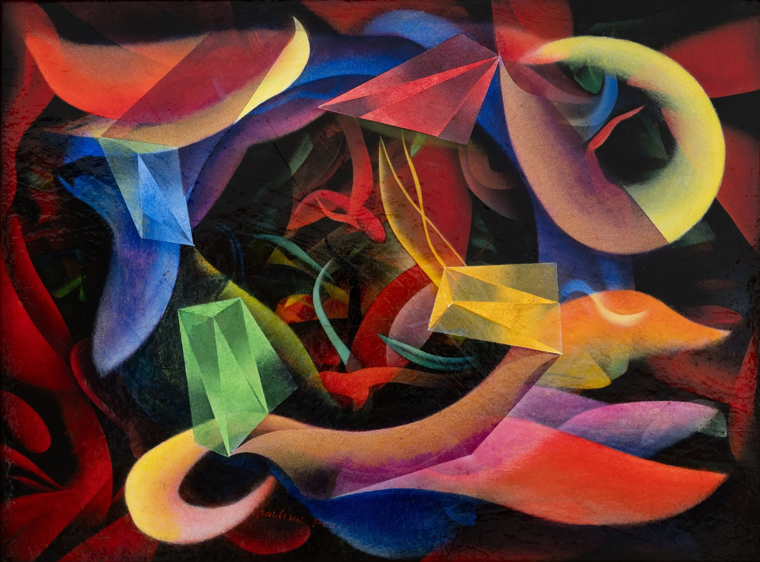 Untitled, c. 1930s - 1970s. Oil and acrylic on board, 24 x 30 in.
