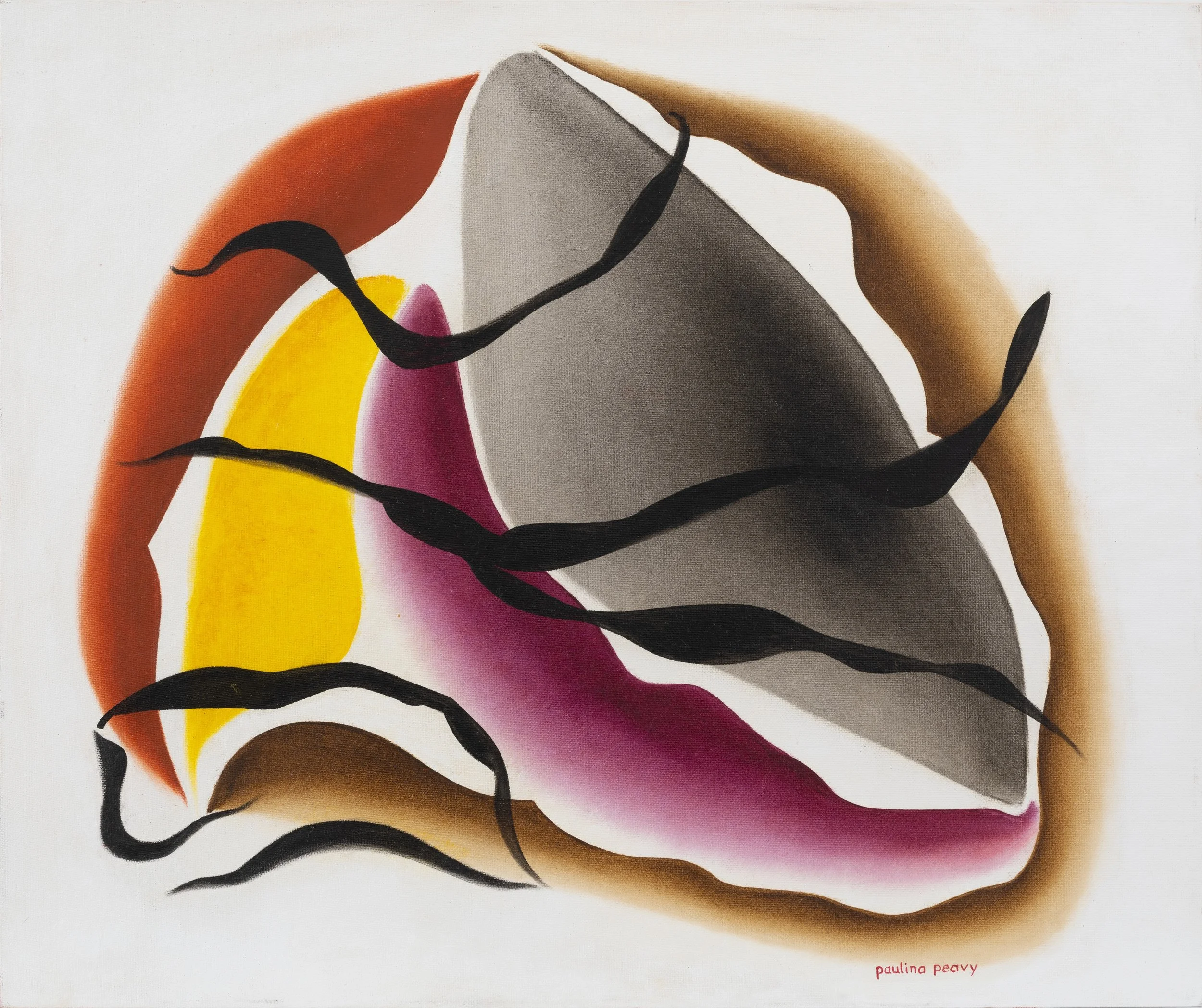 Phantasma 5, c. 1980s. Oil and acrylic on canvas board. 20 x 24 inches