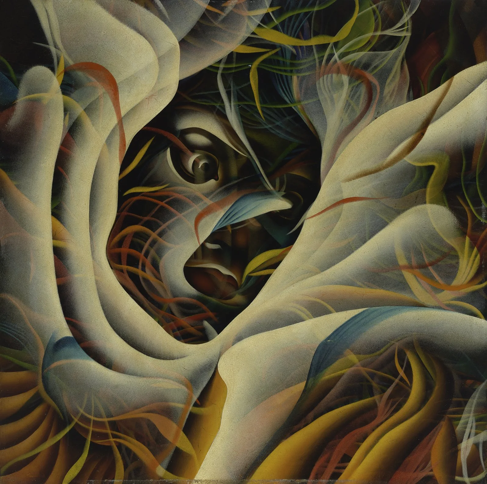 Bradley Peavy, 1939. Oil on board. 16 x 16 in.