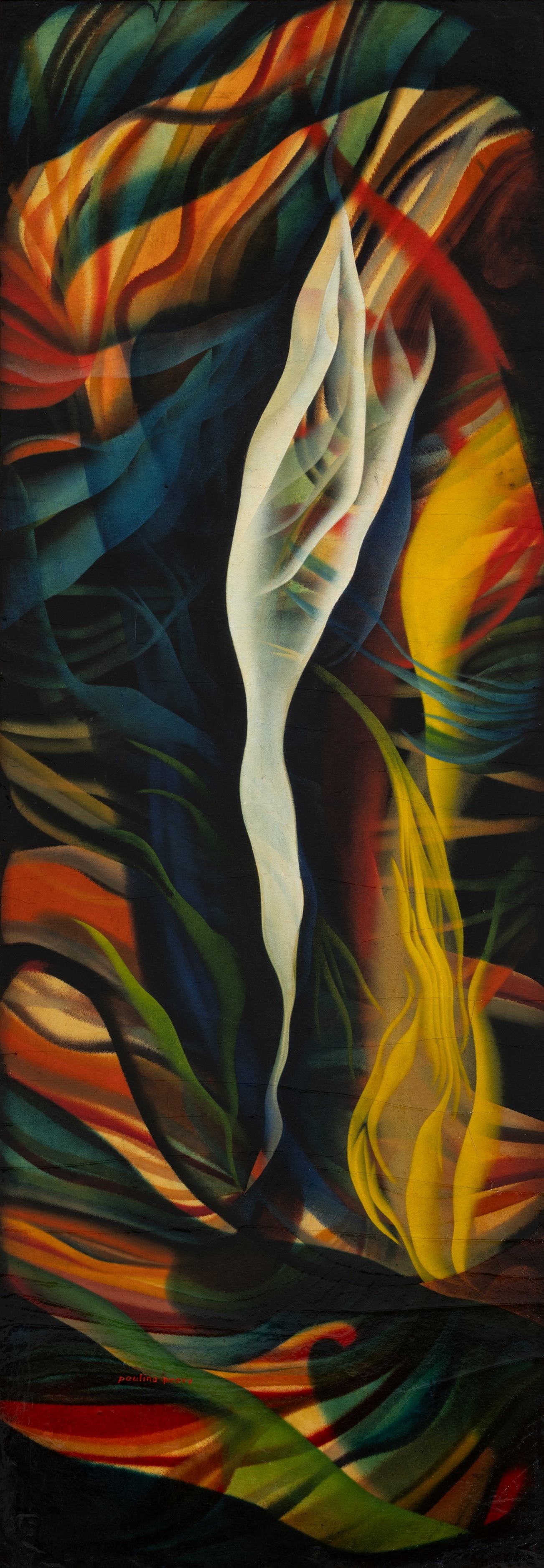 Untitled, c. 1930s. Oil on canvas. 48 x 17 inches