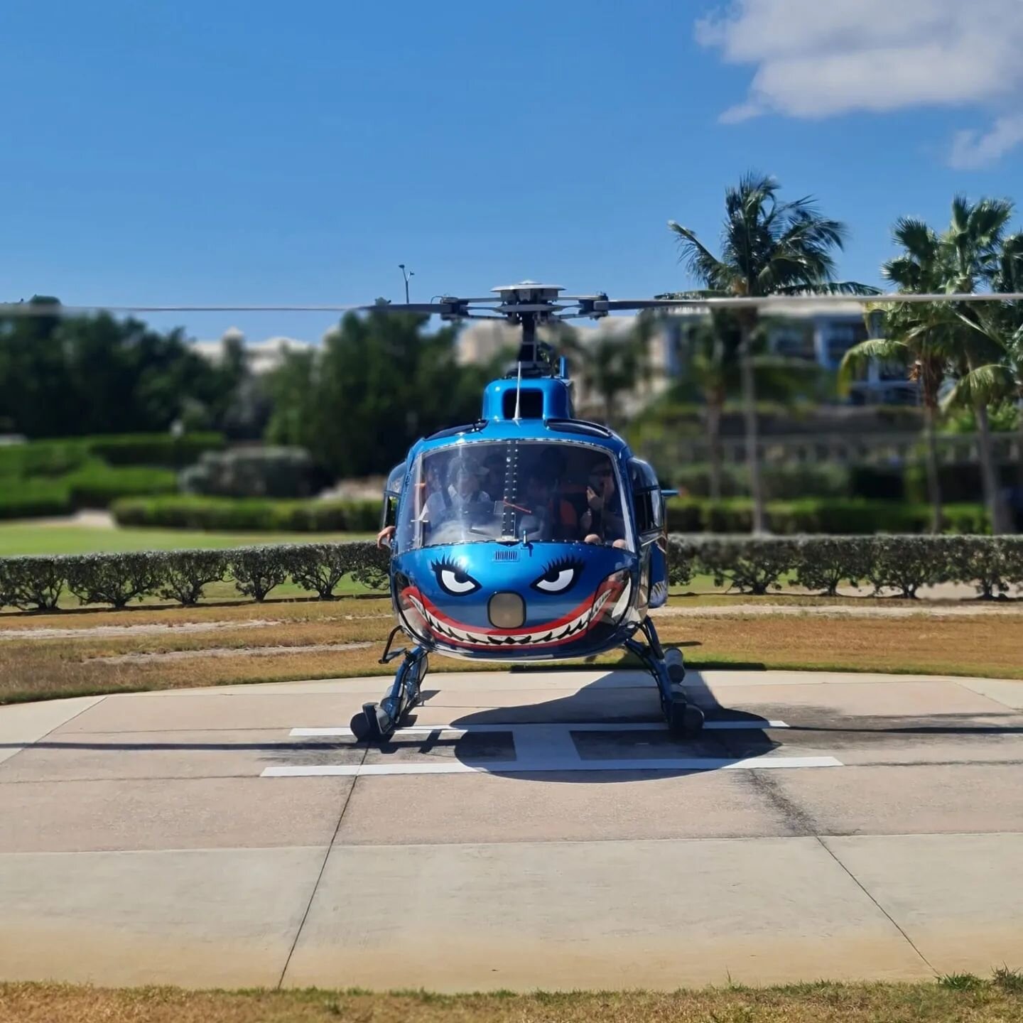 Perfect from all angles. We just can't get enough of our beautiful blue helicopter!! 😍💙🚁
&bull;
&bull;
&bull;
&bull;
#cihelicopters 
#blueallday 
#shesperfection 
#helicoptertours 
#helicopter