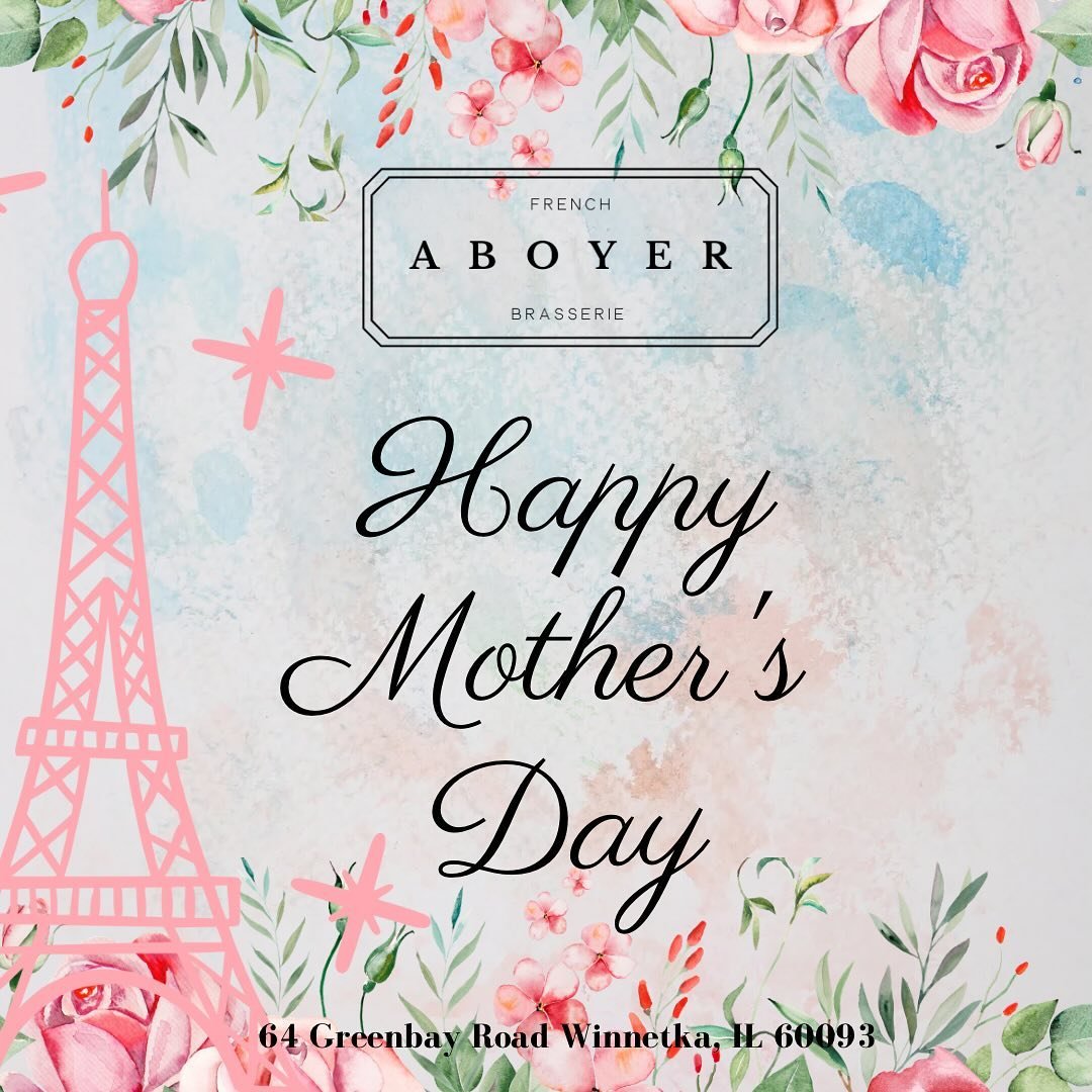 Happy Mother&rsquo;s Day! To all of the amazing Mom&rsquo;s! Cheers to you and all that you do everyday! #happymothersday #💕 #aboyer #chicagonorthshore