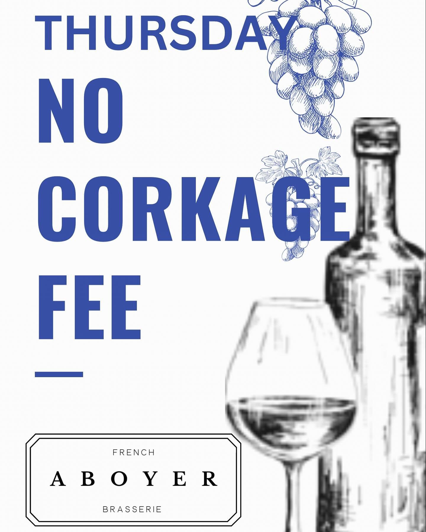 Pull that wine from your cellar and hang up that apron- let us do the cooking tonight! No Corkage Fee Thursday is back!!!!! #parisinyourbackyard #aboyer #patio #frenchcuisine