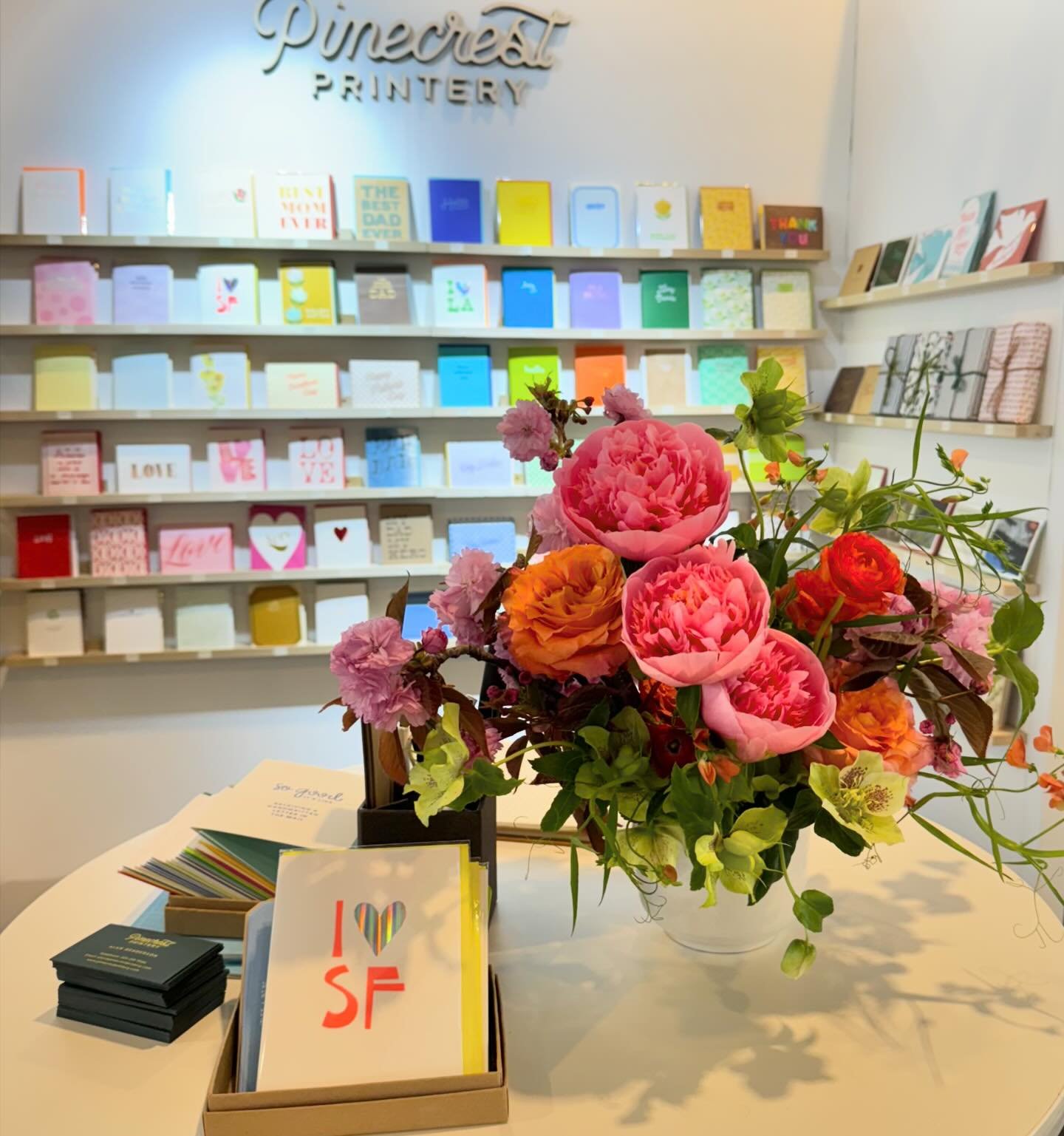 If you&rsquo;re in San Francisco stop by @noted_expo and say hello! Beautiful flowers by @wallflower.design