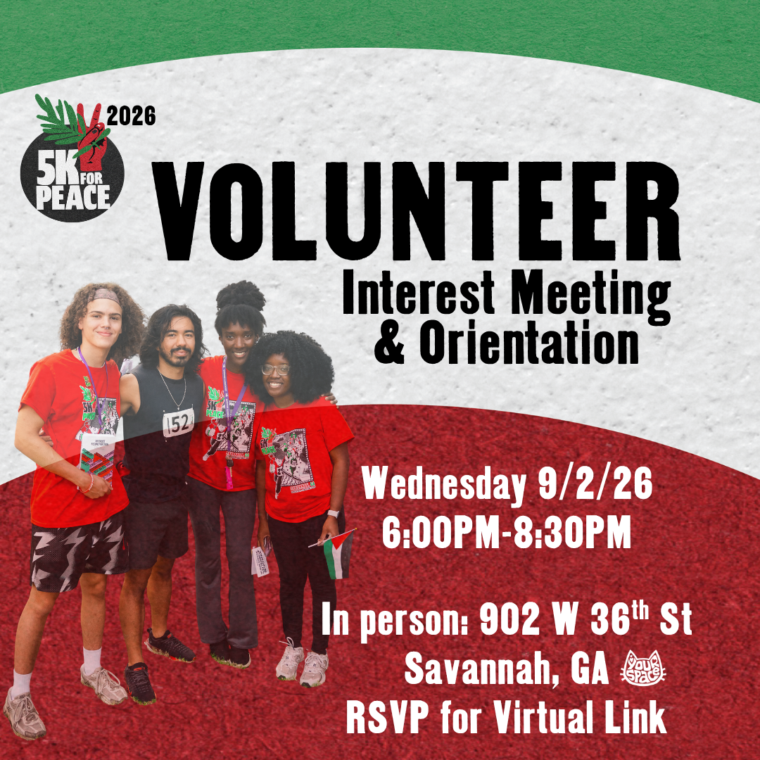 Volunteer Interest Meeting &amp; Orientation&nbsp; #5K4Peace2026&nbsp;