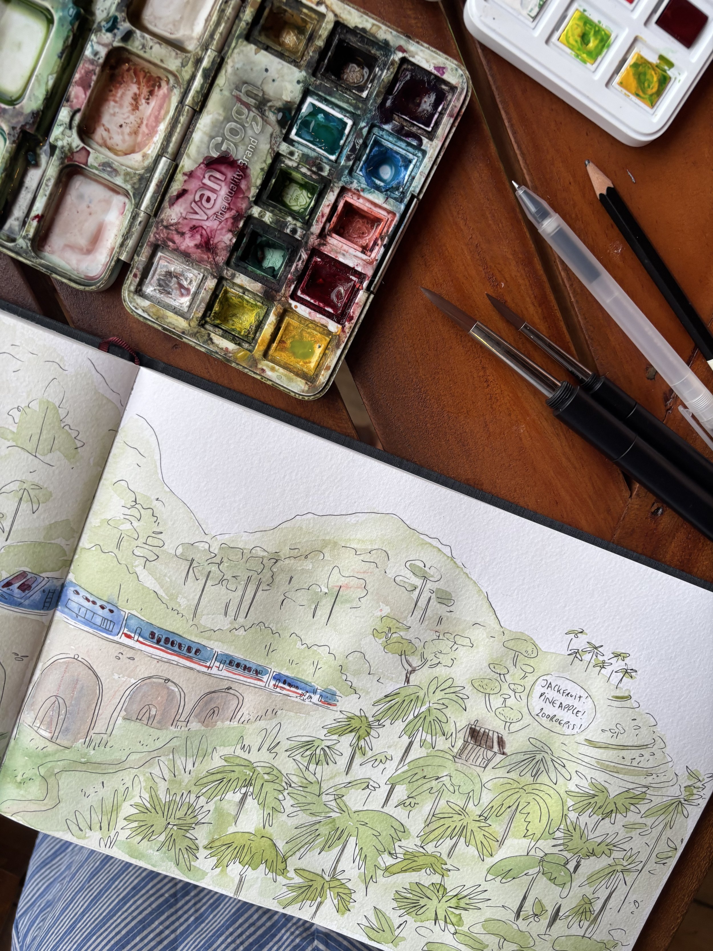 Mijn favoriete tekenmateriaal - reiseditie