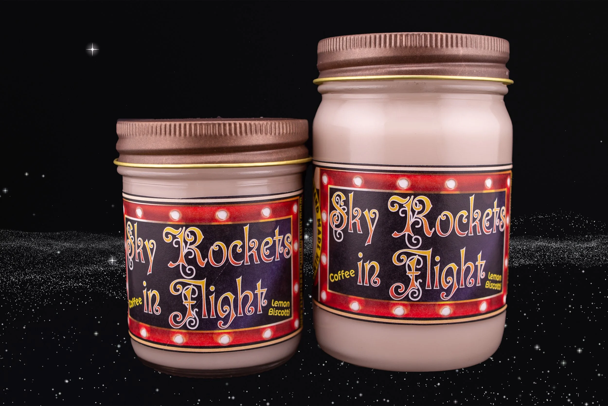 Sky Rockets in Flight Premium Soy Wax Candle