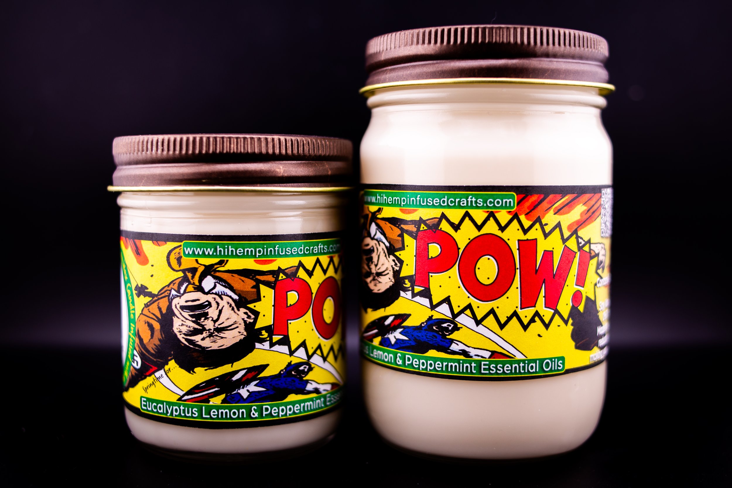 Pow! Soy Wax Hemp Candle
