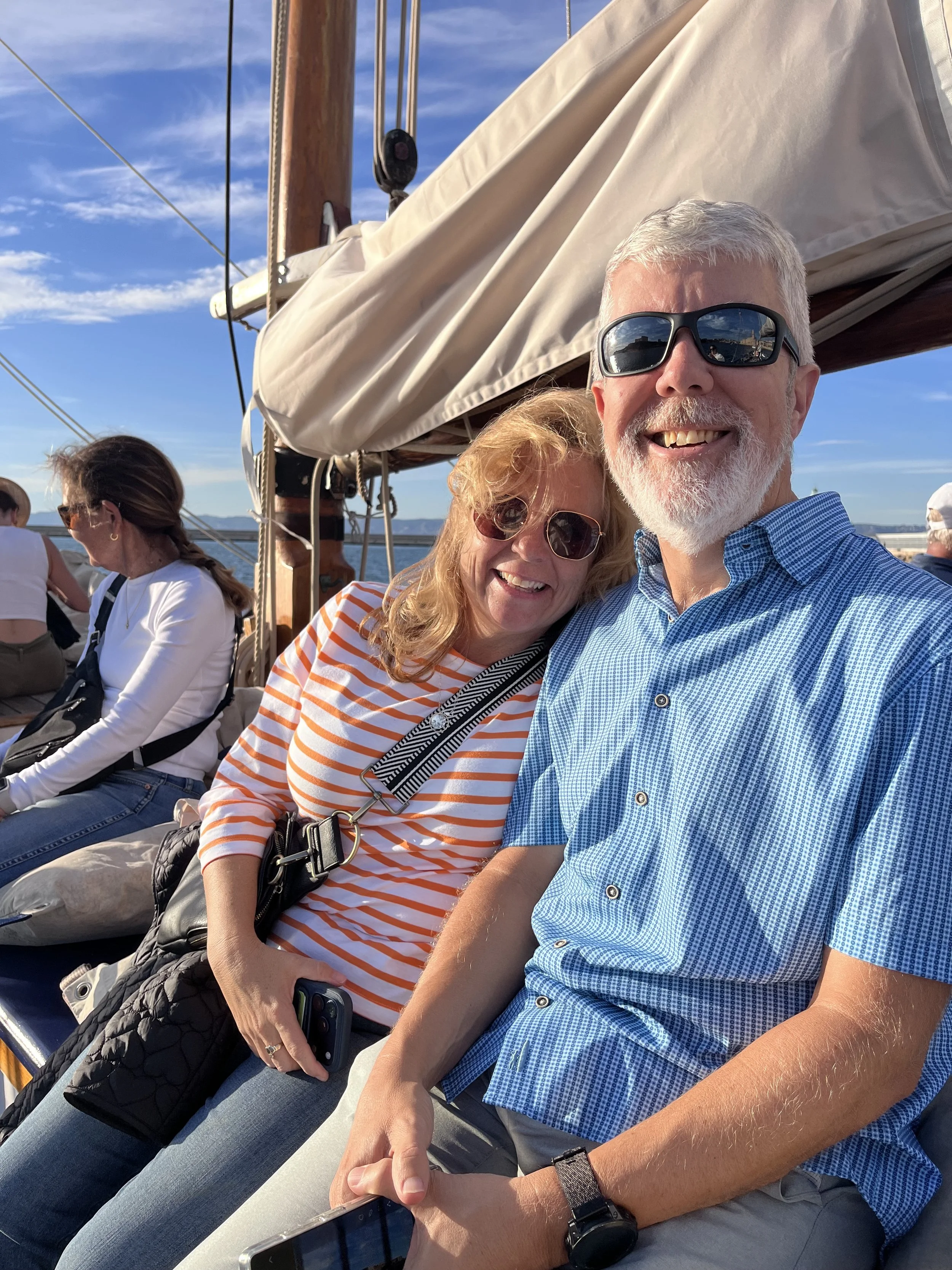 Cruising along the coast of Marseille and sunset with a glass of Rosé