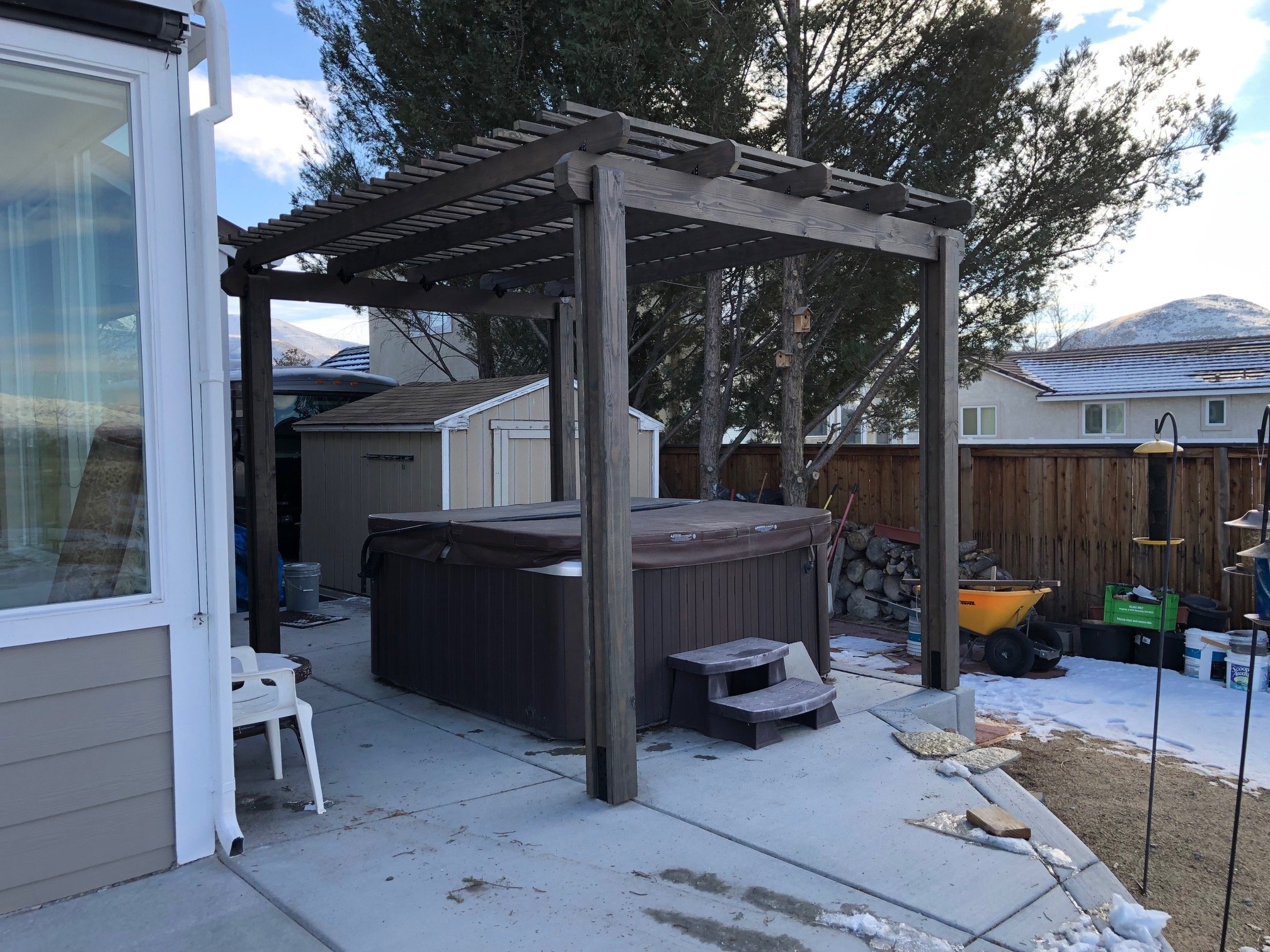 Finished Hot Tub Structure