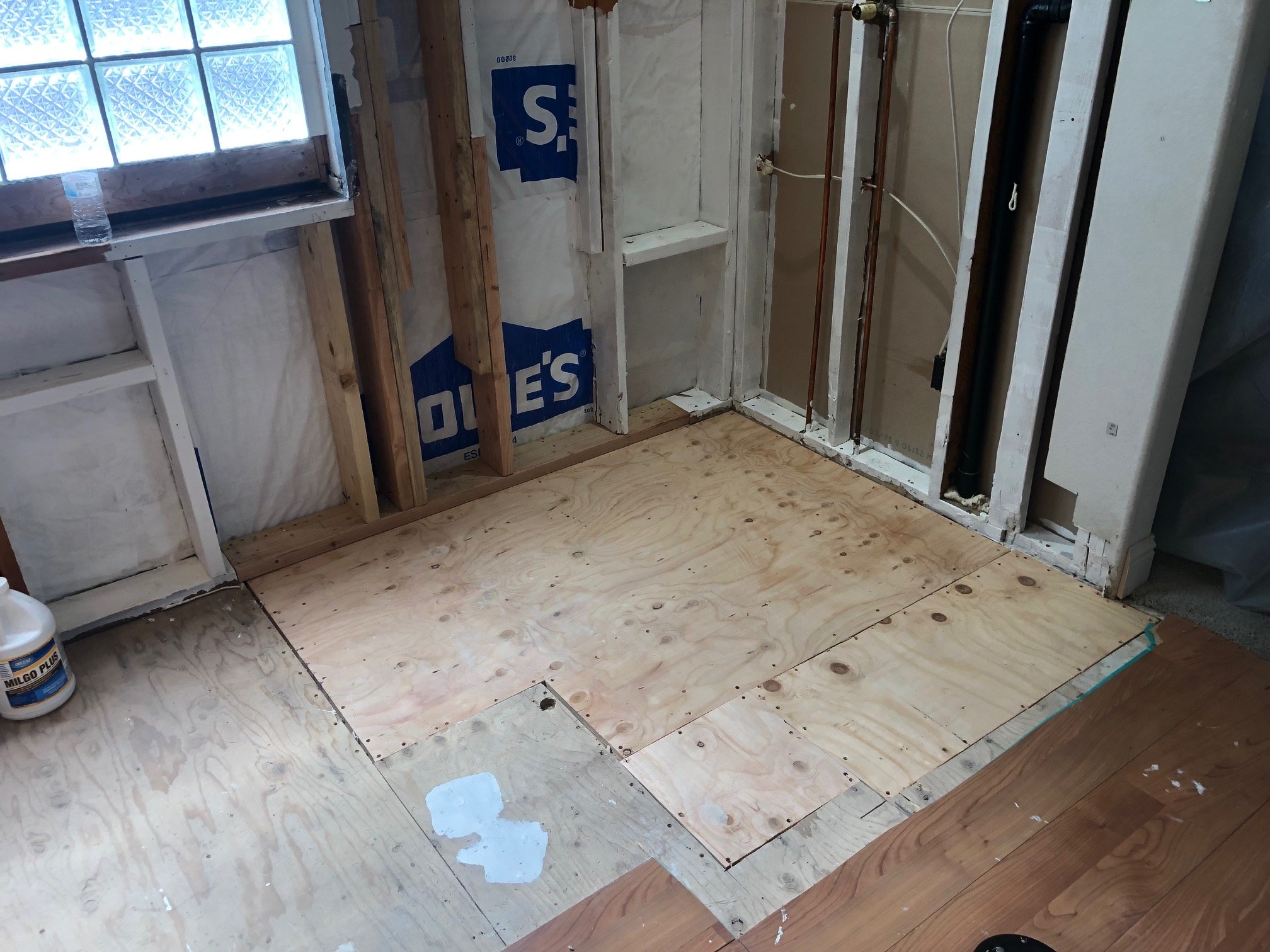 (AFTER) Replaced subfloor