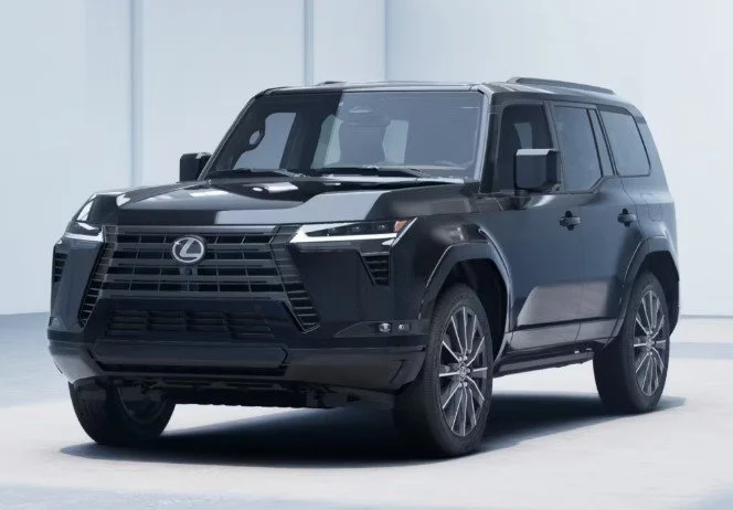 Grey Lexus SUV with tinted windows and chrome accents