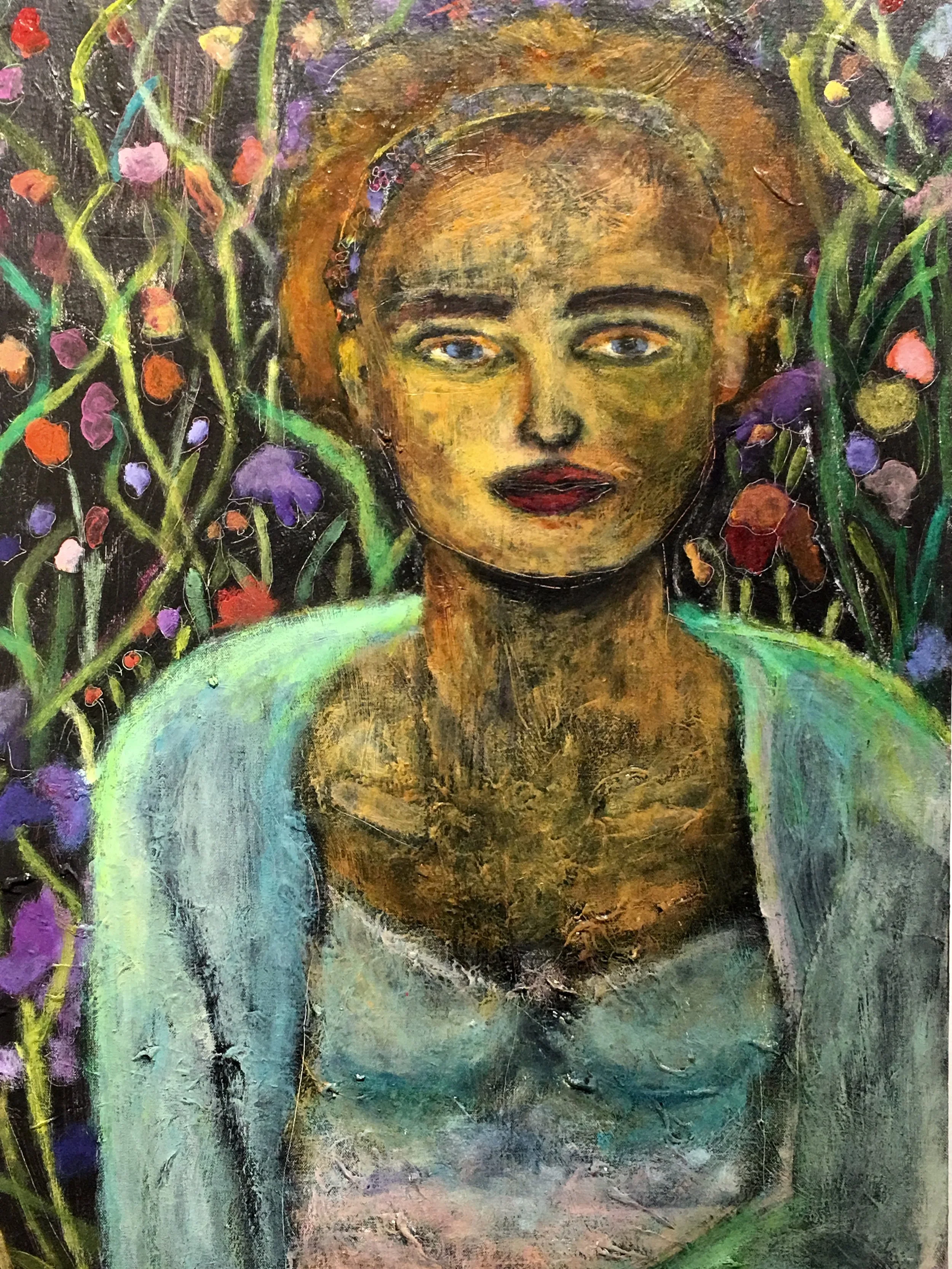 Protestor: 16x24 in, Acrylic on Canvas