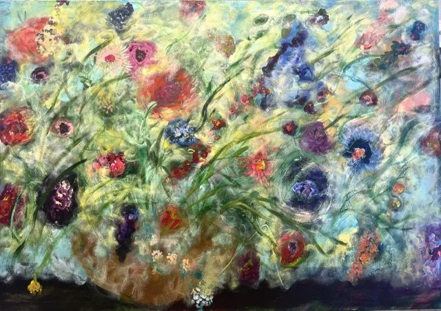 Large Endorphin Garden: 77x54, Acrylic on Canvas