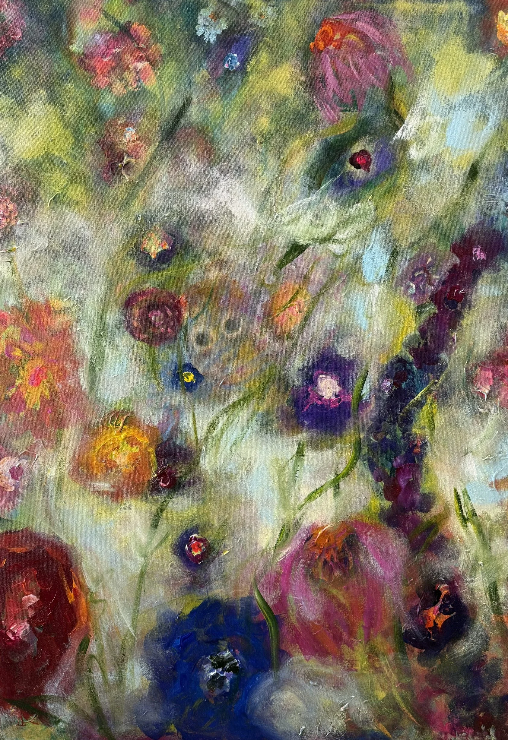 Monkey in The Middle: 46x53, Acrylic on Canvas