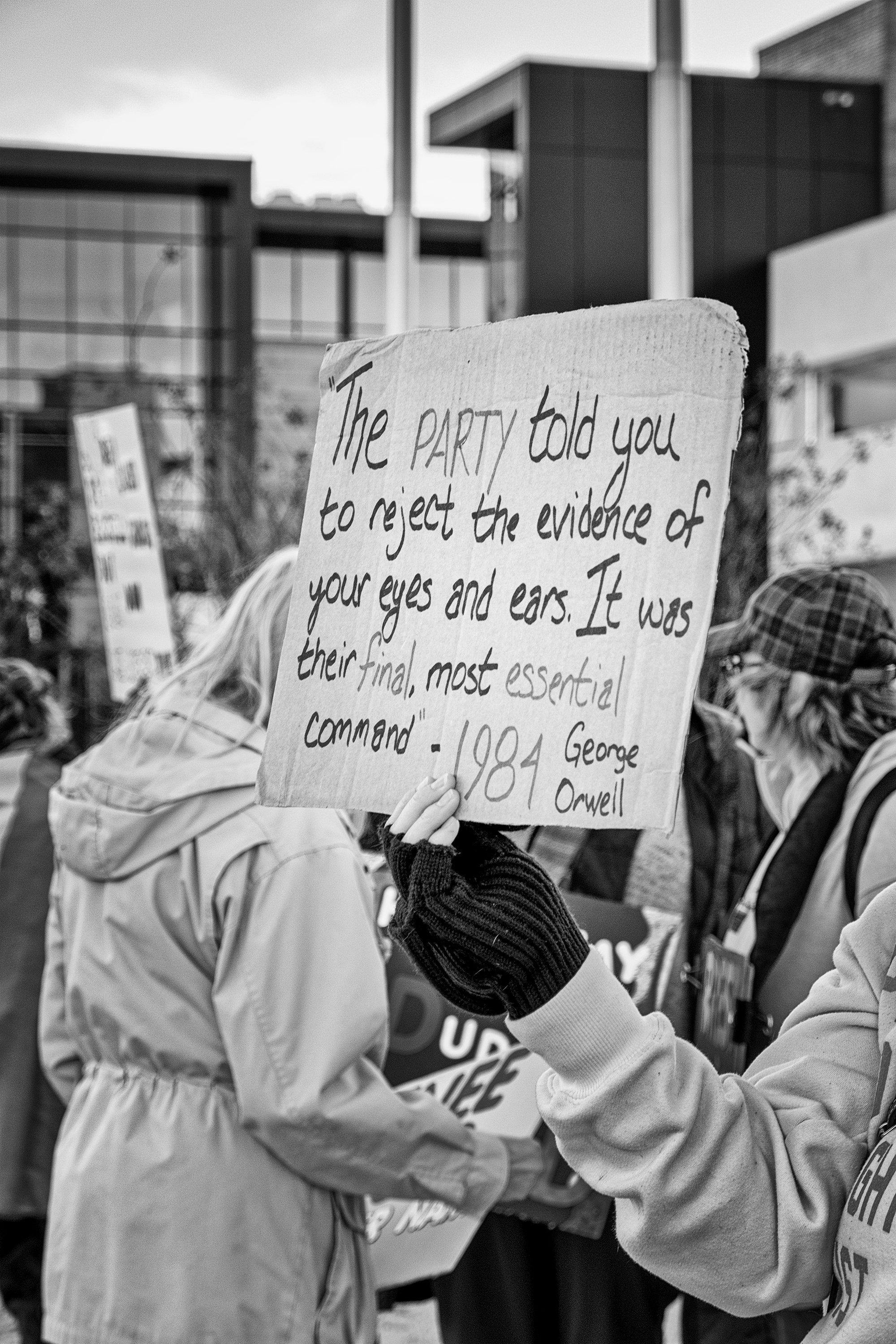 Protest: Just Don't Believe Your Eyes - Melinda Green Harvey, 8x10, $250