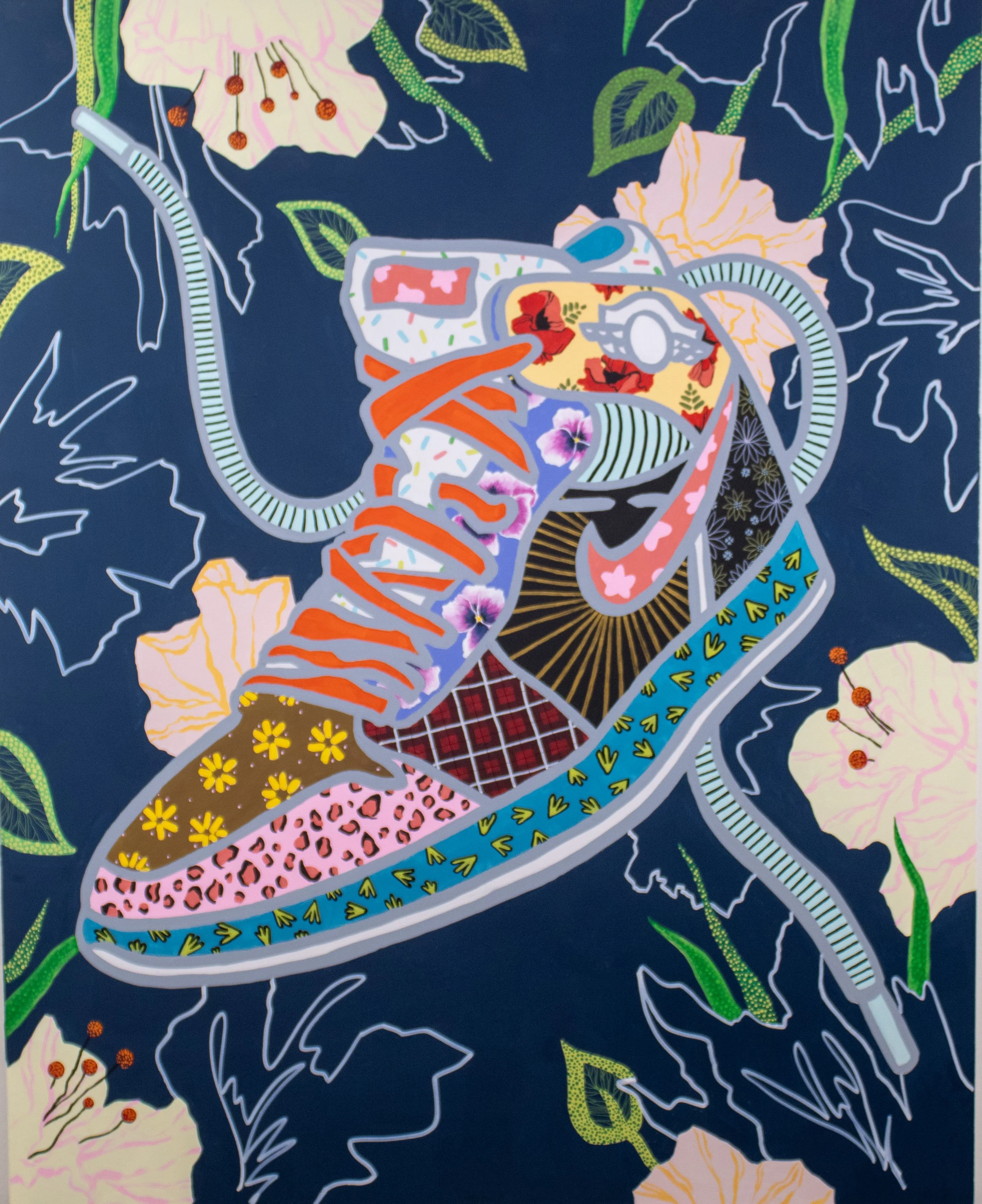 Summer Shoes, $4500, 48x60, gallery-wrapped canvas