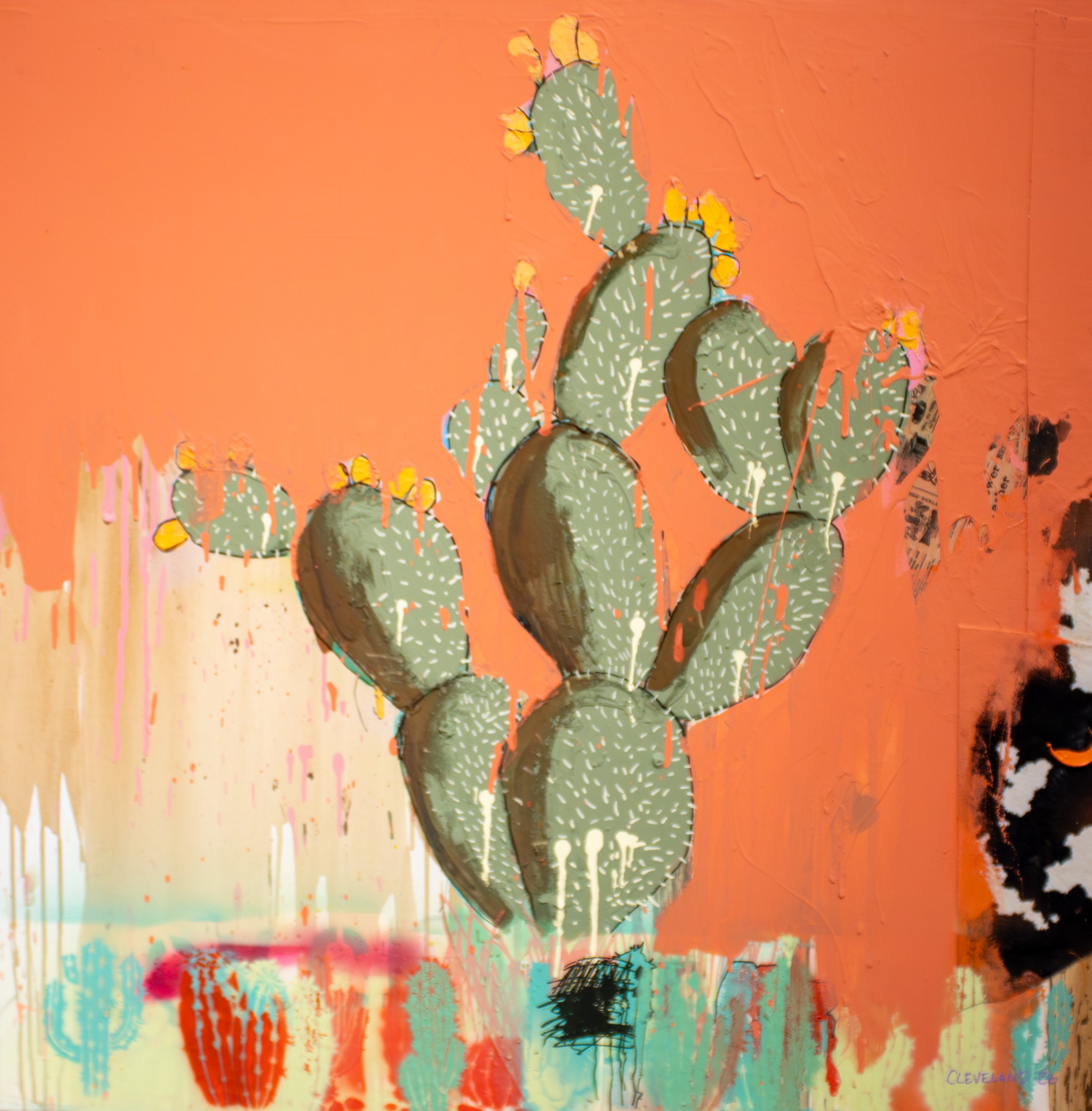 Prickly #2 - Taylor Cleveland, 36x36", $850