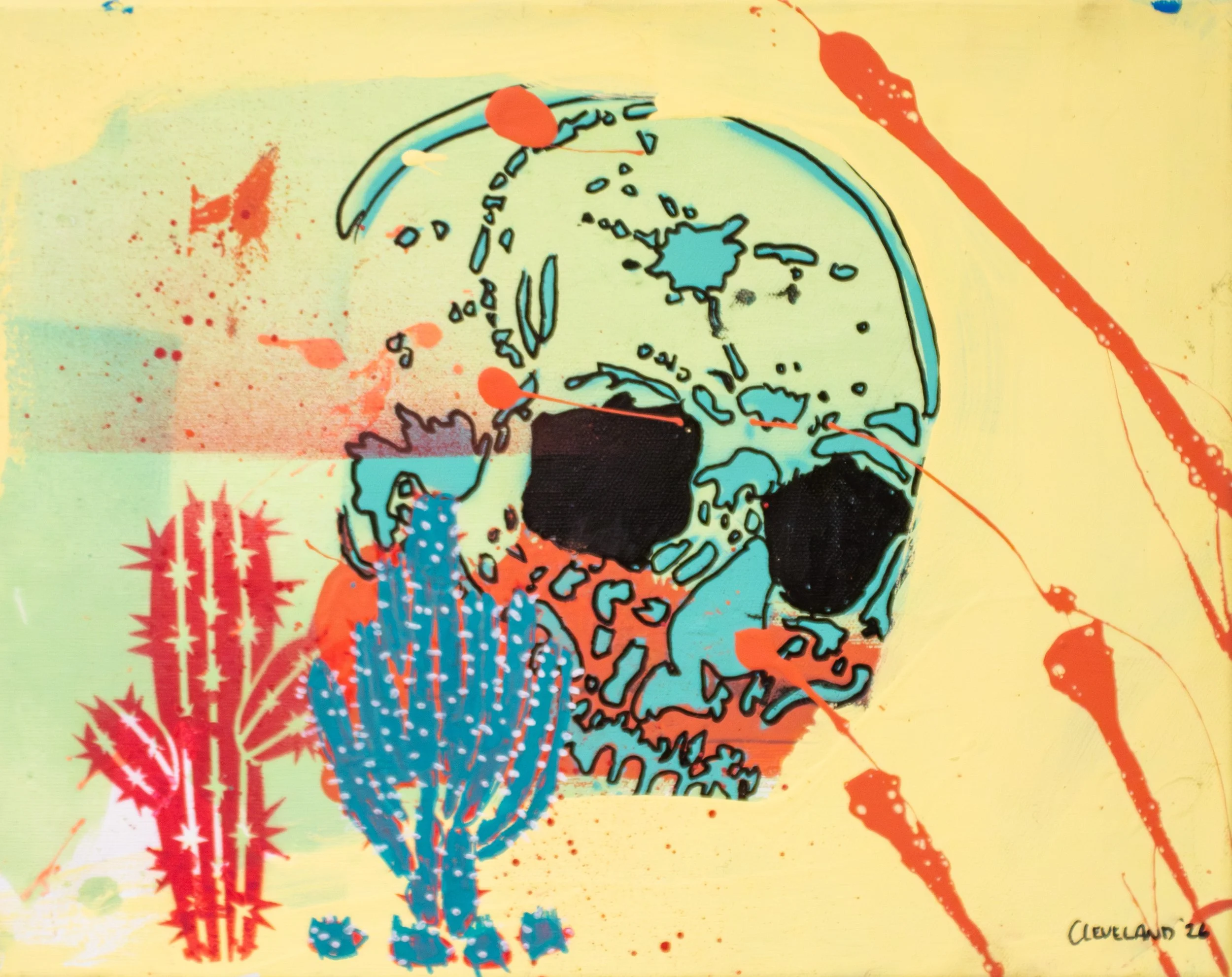 Desert Skull #1 - Taylor Cleveland, 11x14", $150