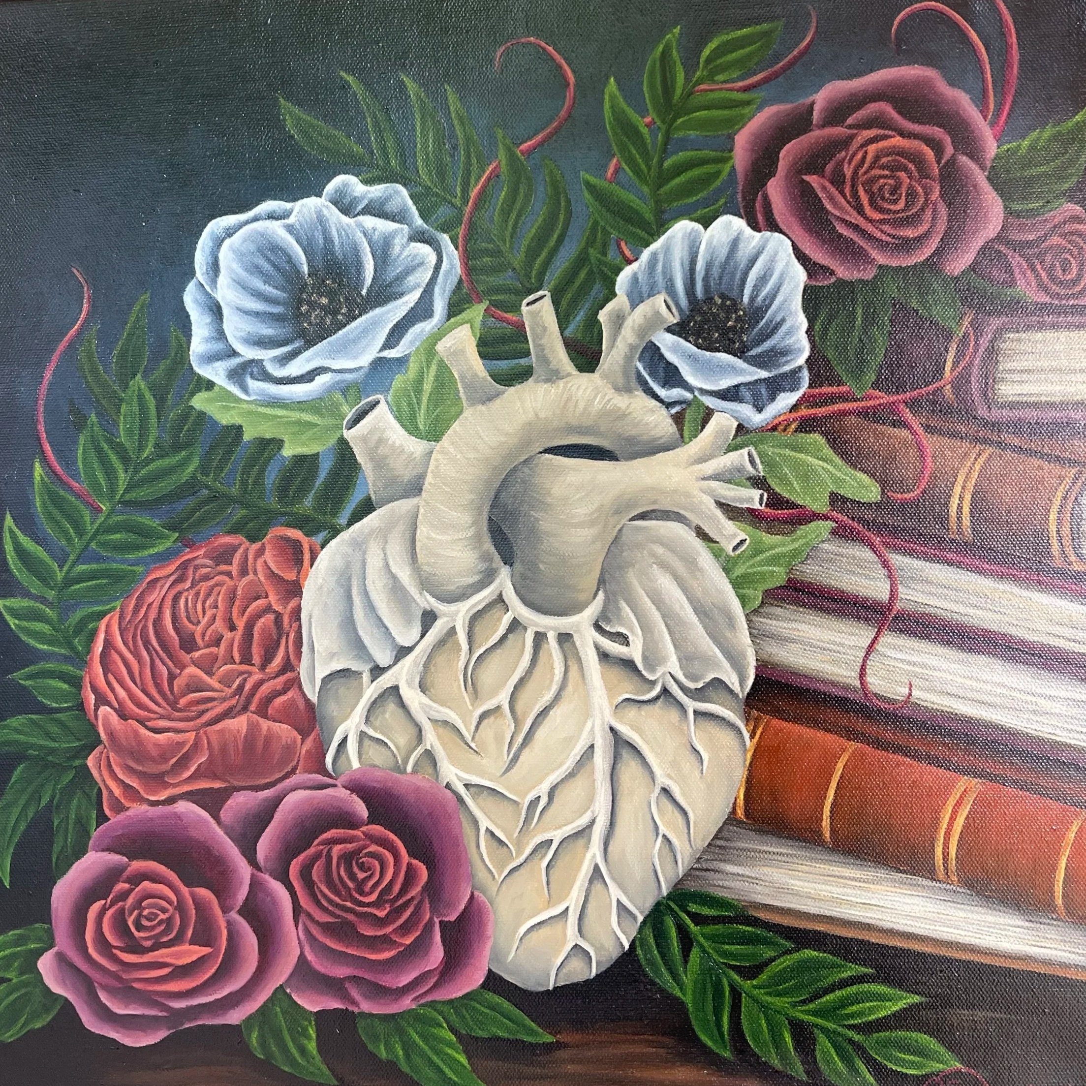 Ethereal echo, Oh my heart - Jo Swigart, 16x16, $380