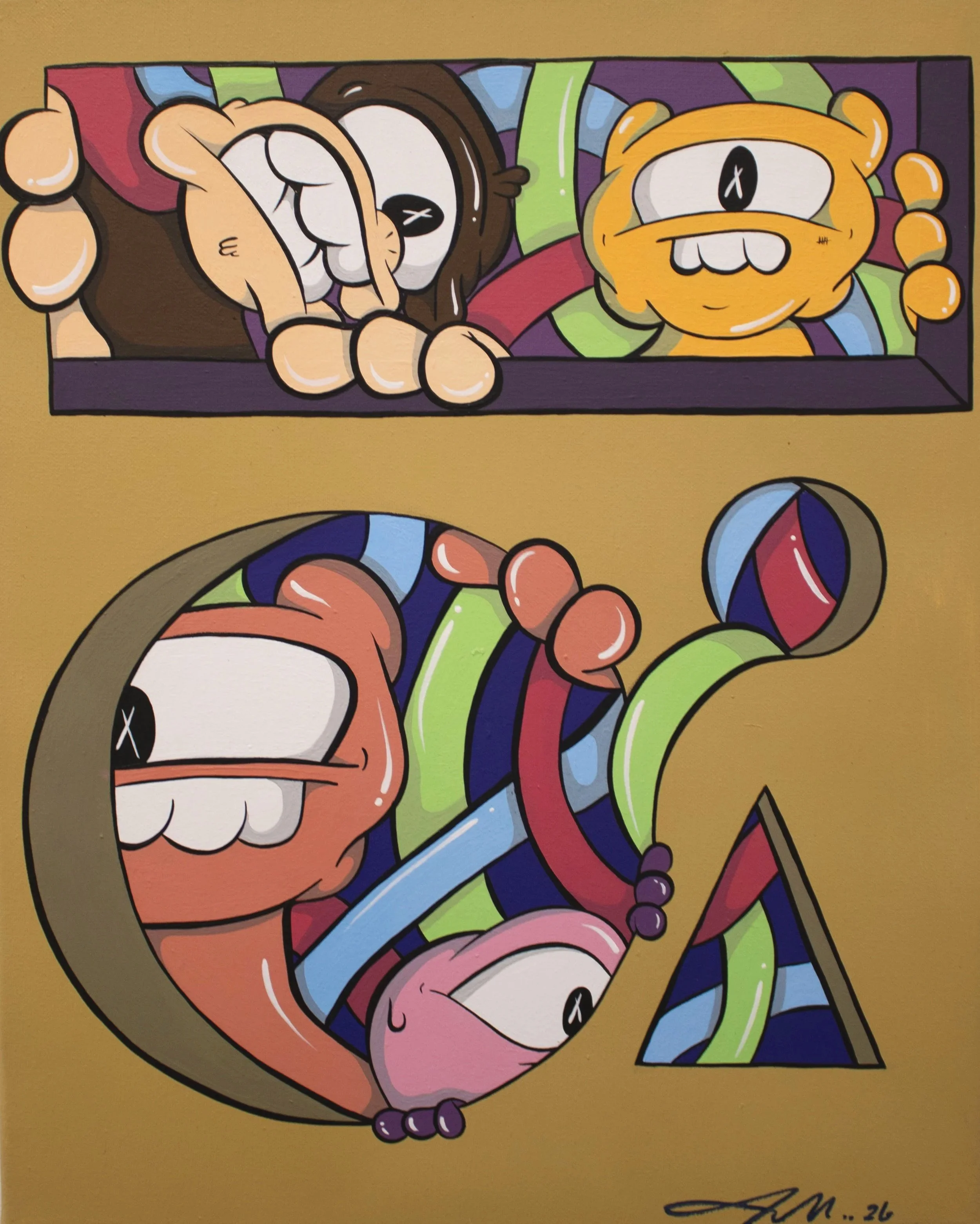 Blinded View, Acrylic, 16x20, $180