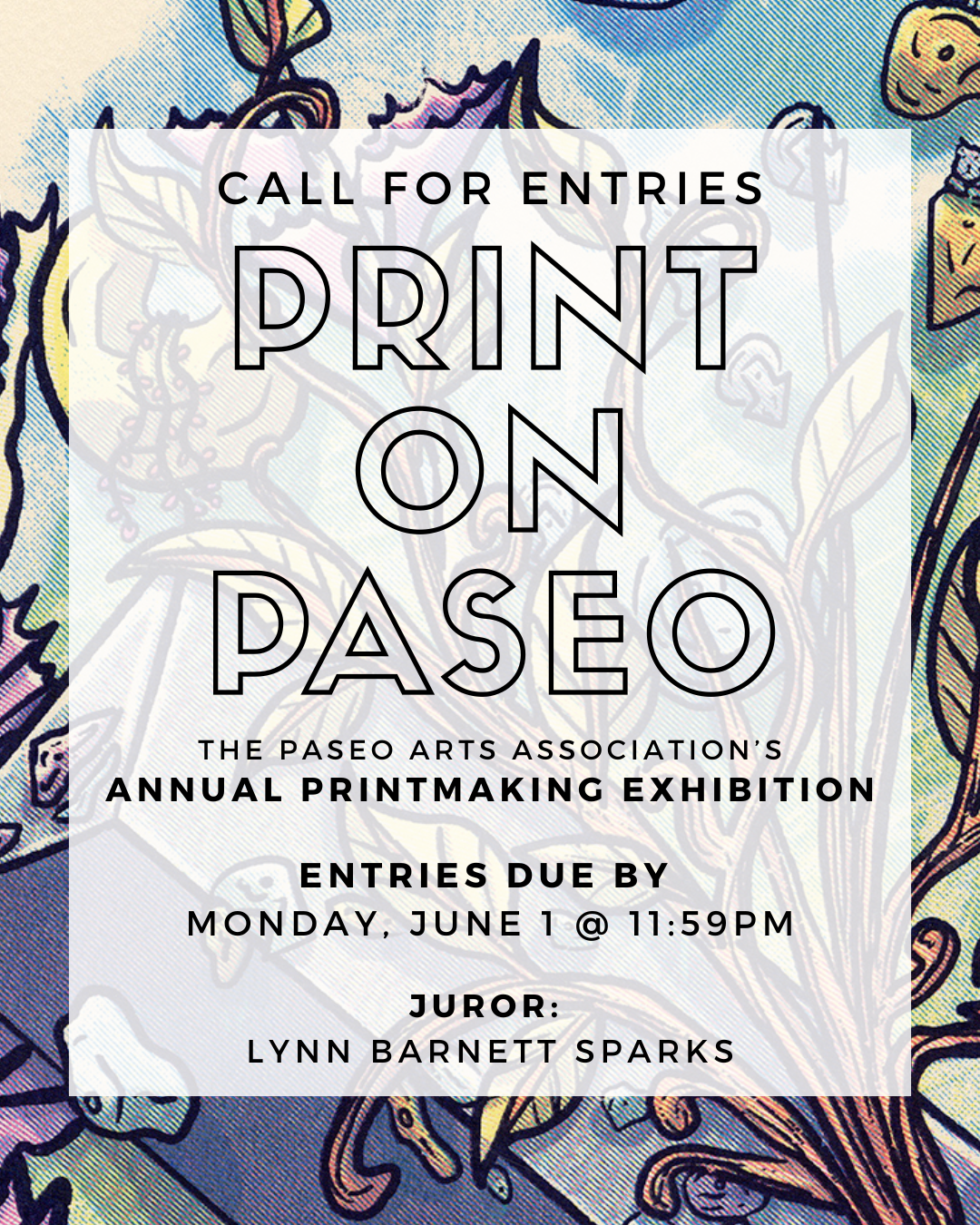 Call for Entries - Print on Paseo 2026